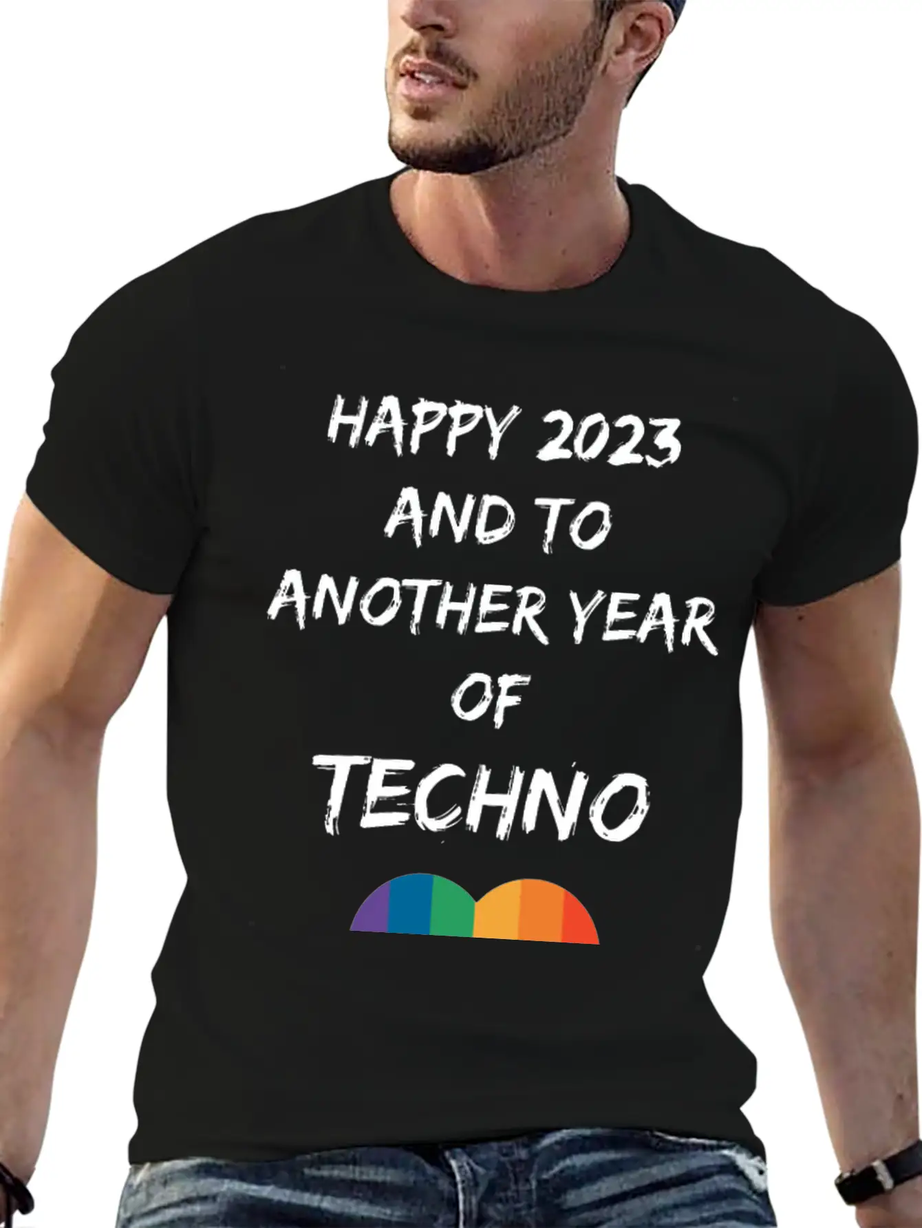 HAPPY 2023 EDM TECHNO LGBTQ HEART SHIRT Timeless Short Sleeve Tee – Comfy And Minimalist Design