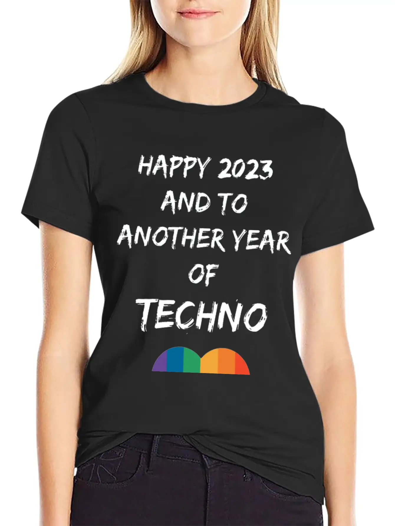 HAPPY 2023 EDM TECHNO LGBTQ HEART SHIRT Timeless Short Sleeve Tee – Comfy And Minimalist Design