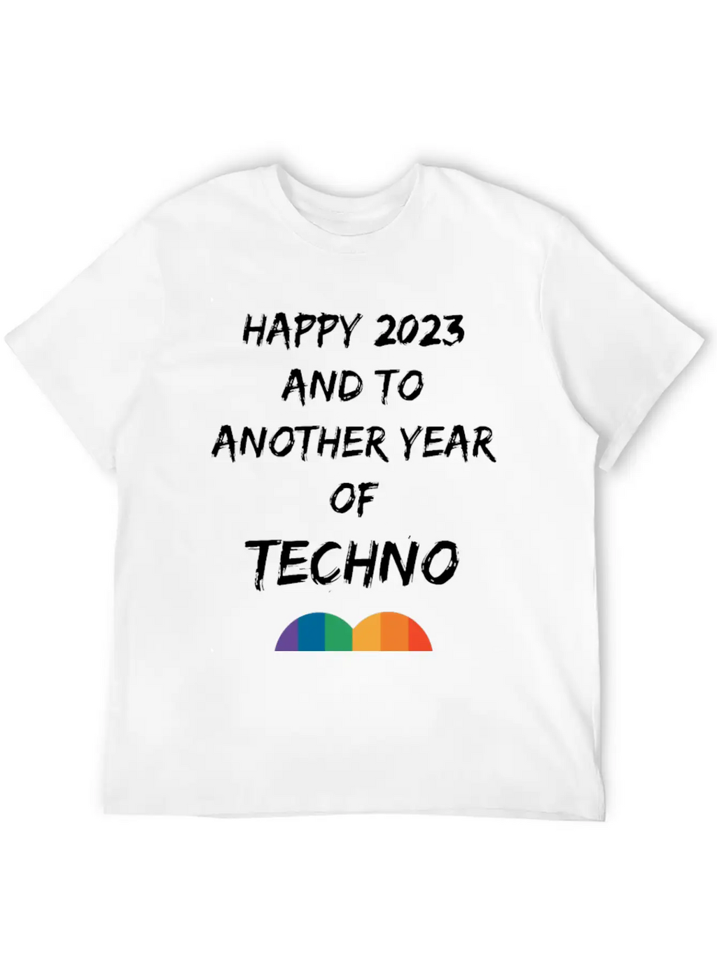 HAPPY 2023 EDM TECHNO LGBTQ HEART SHIRT Timeless Short Sleeve Tee – Comfy And Minimalist Design