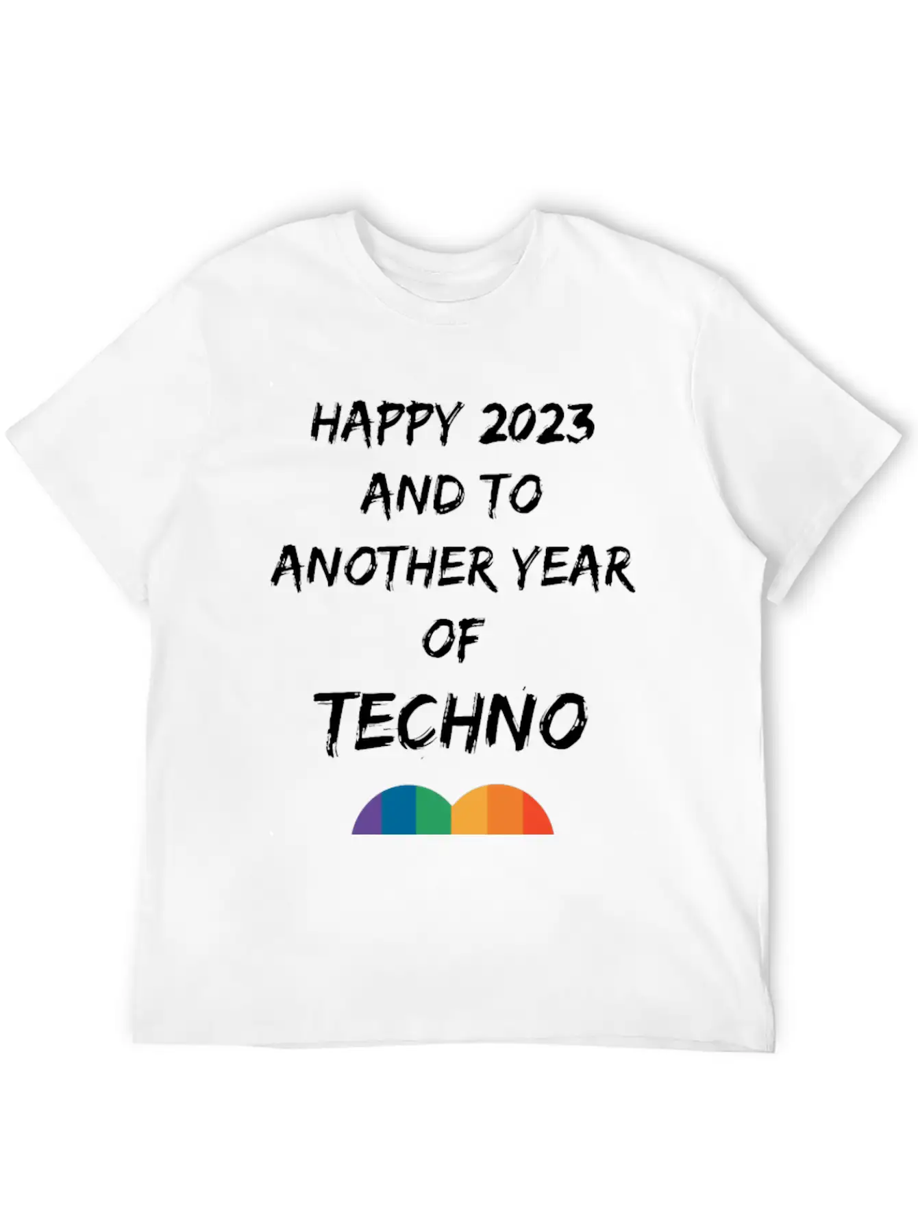 HAPPY 2023 EDM TECHNO LGBTQ HEART SHIRT Timeless Short Sleeve Tee – Comfy And Minimalist Design