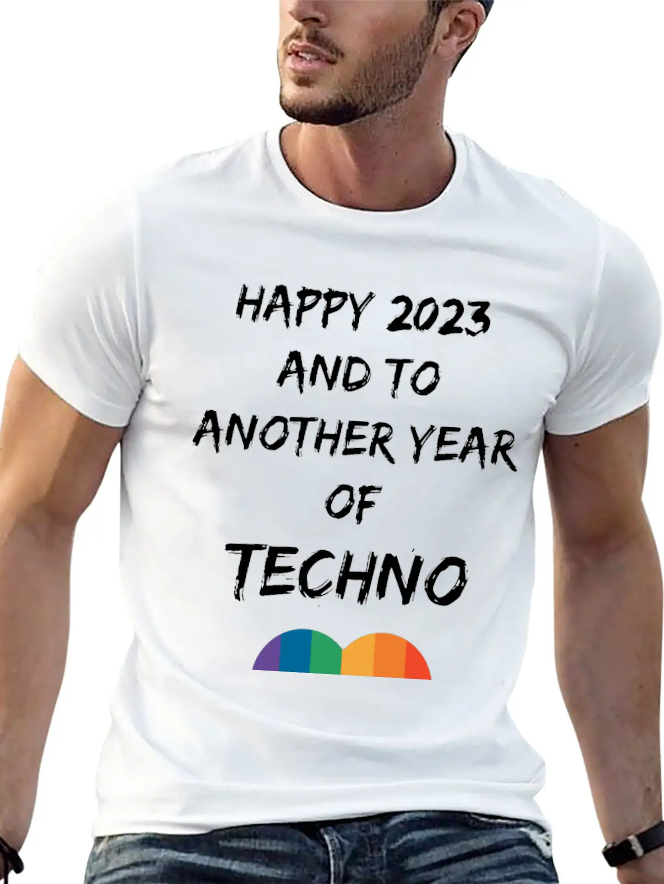 HAPPY 2023 EDM TECHNO LGBTQ HEART SHIRT Timeless Short Sleeve Tee – Comfy And Minimalist Design