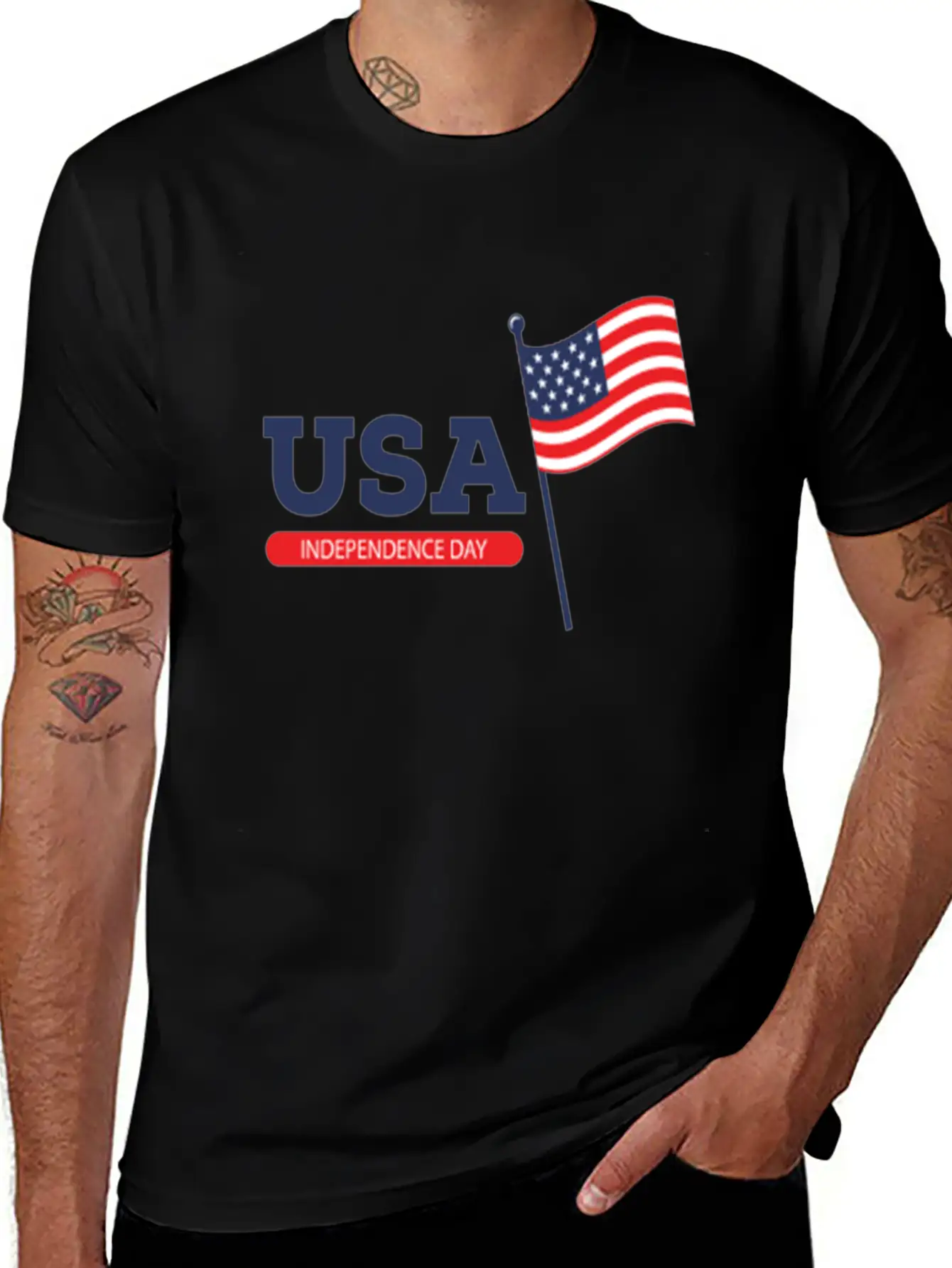 Happy 4th Of July Stylish Everyday T-Shirt – Unisex Basic Cotton Tee