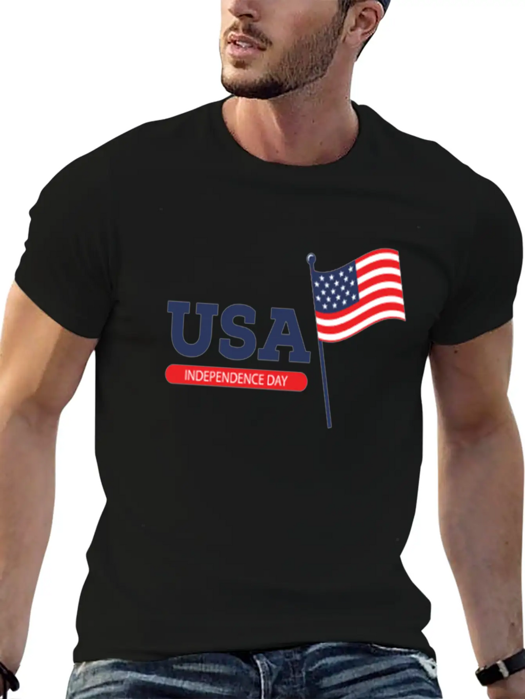 Happy 4th Of July Stylish Everyday T-Shirt – Unisex Basic Cotton Tee