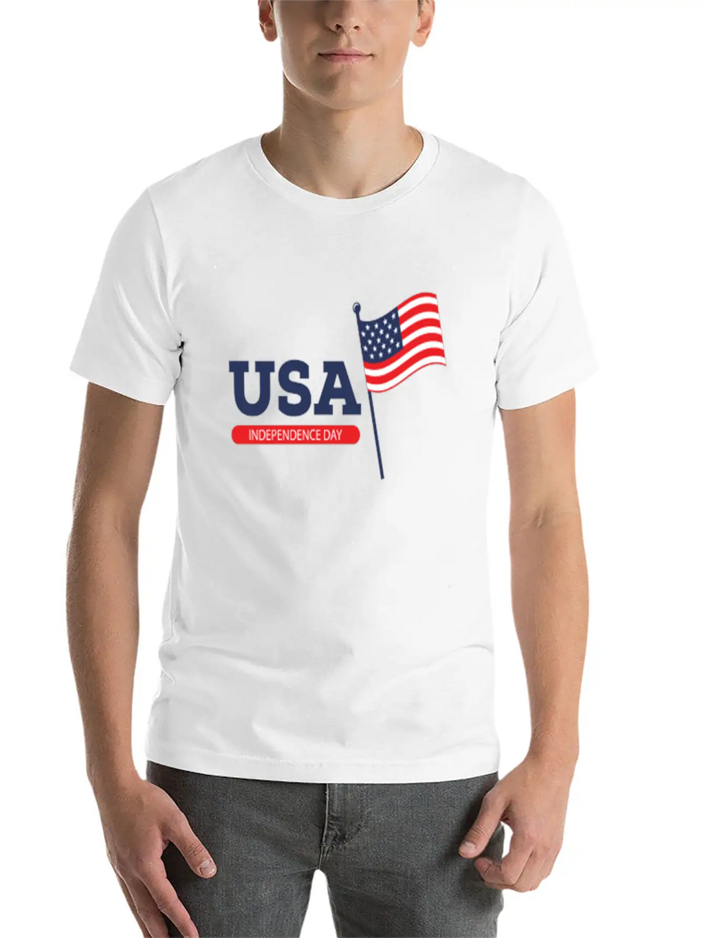 Happy 4th Of July Stylish Everyday T-Shirt – Unisex Basic Cotton Tee