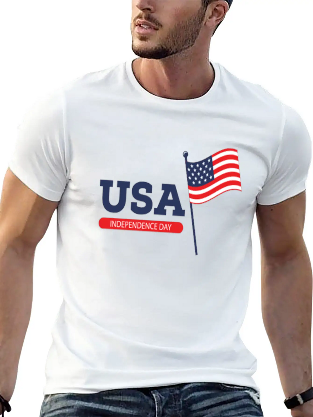 Happy 4th Of July Stylish Everyday T-Shirt – Unisex Basic Cotton Tee