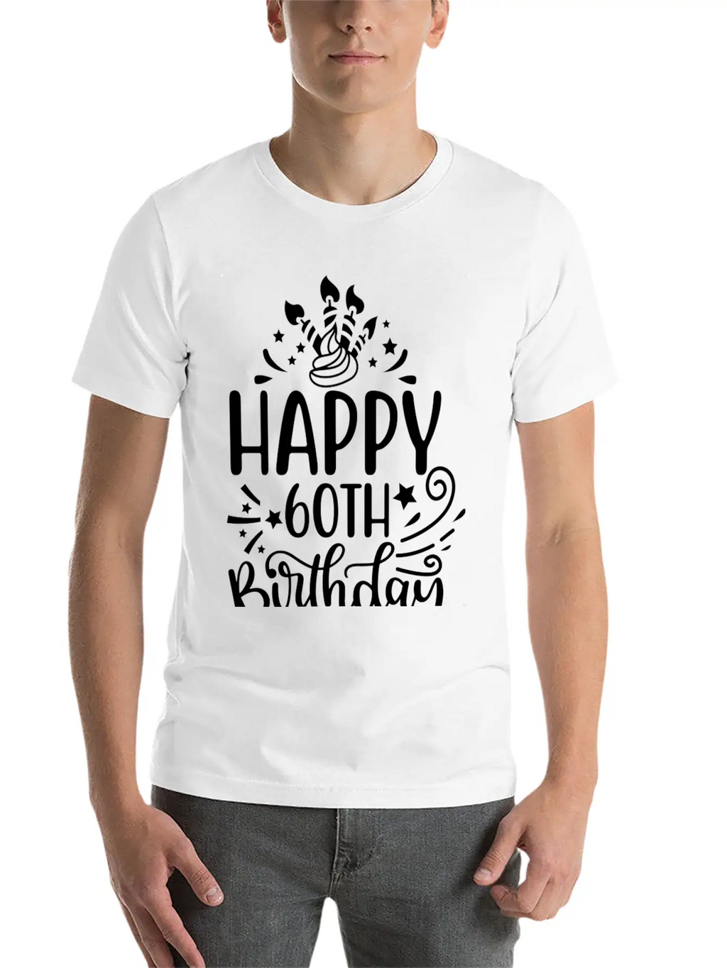 Happy 60th Birthday Presents 60 Year Old Gift Idea Classic Cotton Tee – Unisex Comfort For Any Season