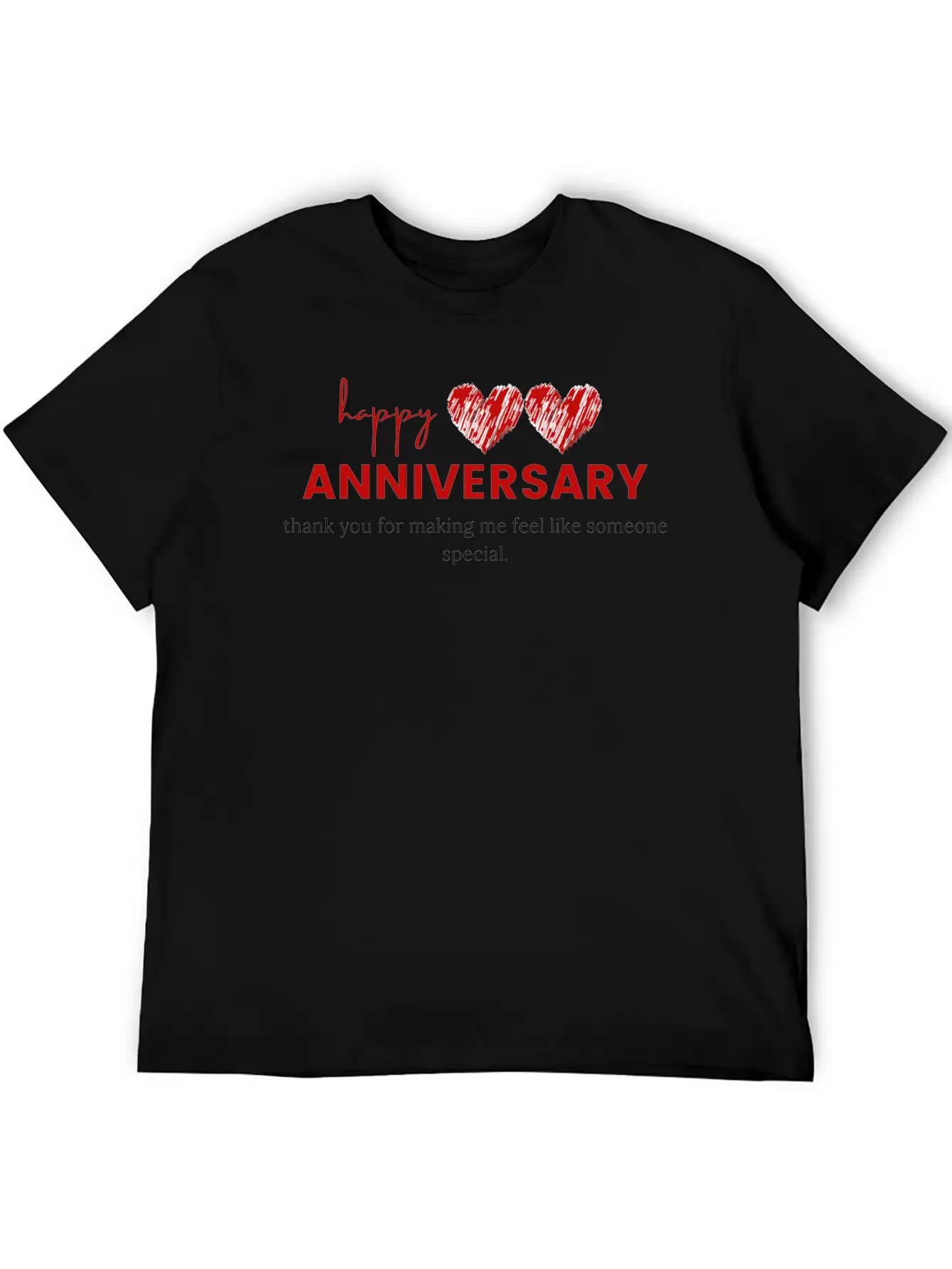 Happy Anniversary For Unisex Relaxed Everyday Tee – Lightweight And Durable Cotton