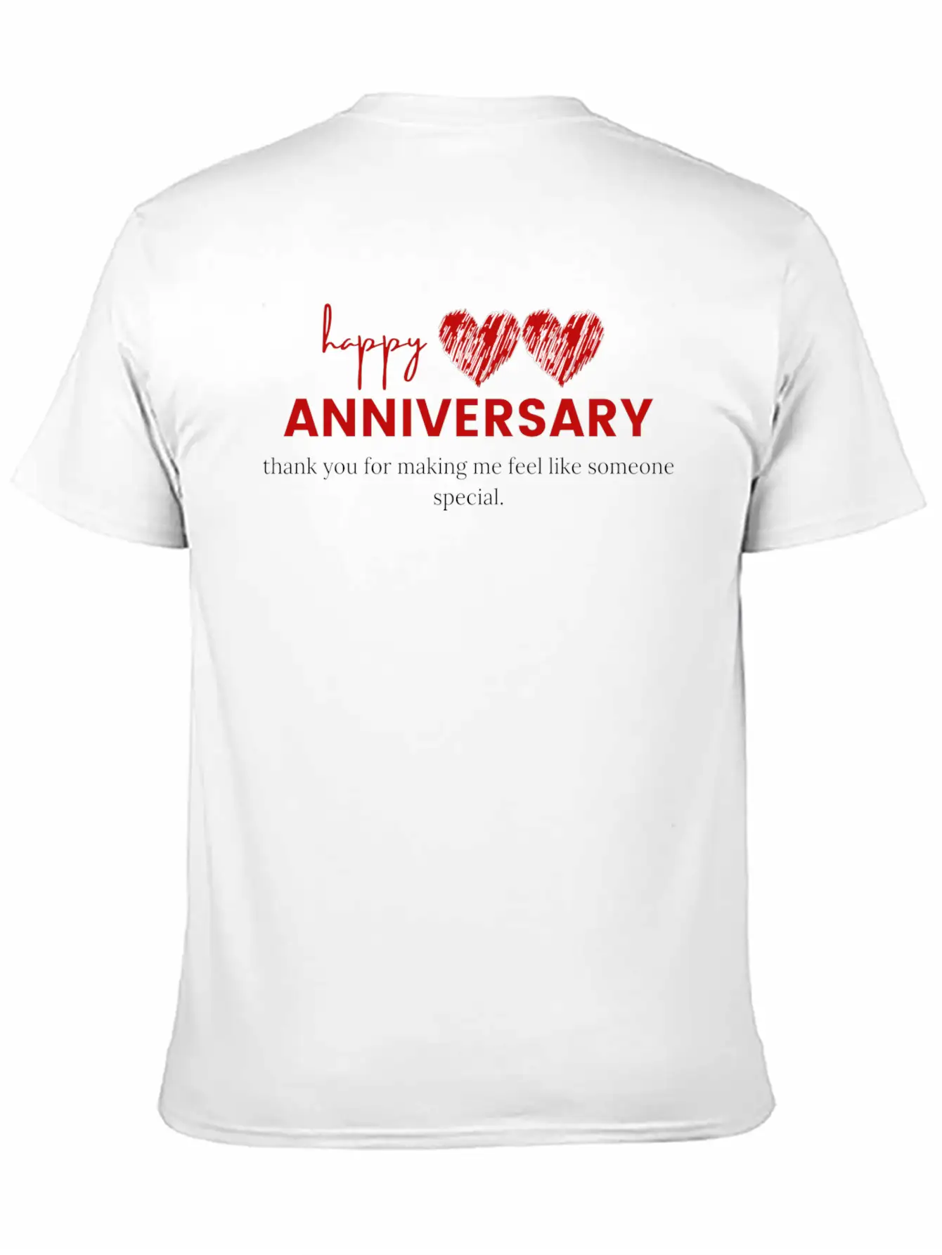 Happy Anniversary For Unisex Relaxed Everyday Tee – Lightweight And Durable Cotton