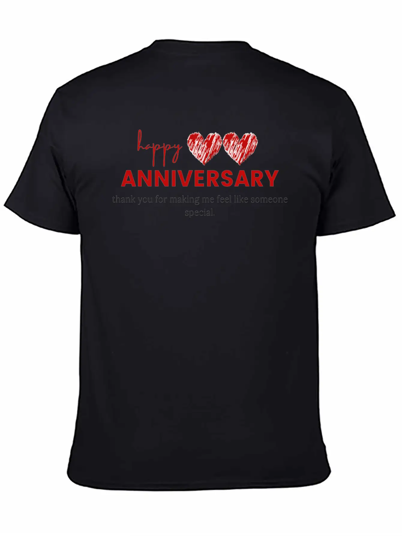 Happy Anniversary For Unisex Relaxed Everyday Tee – Lightweight And Durable Cotton