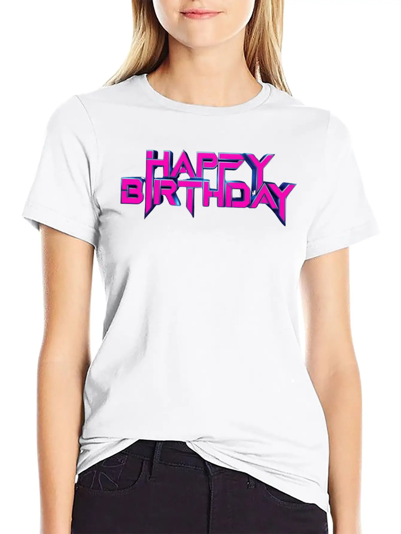 Happy Birthday Breathable Soft Cotton T-Shirt – Timeless Casual Look