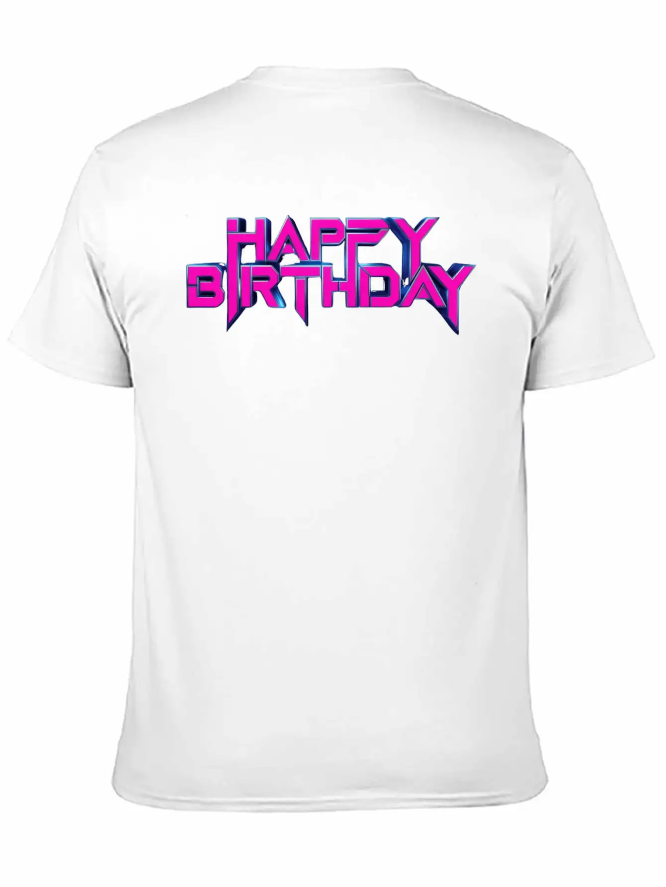 Happy Birthday Breathable Soft Cotton T-Shirt – Timeless Casual Look