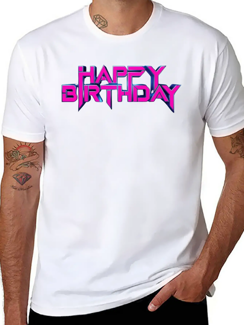 Happy Birthday Breathable Soft Cotton T-Shirt – Timeless Casual Look