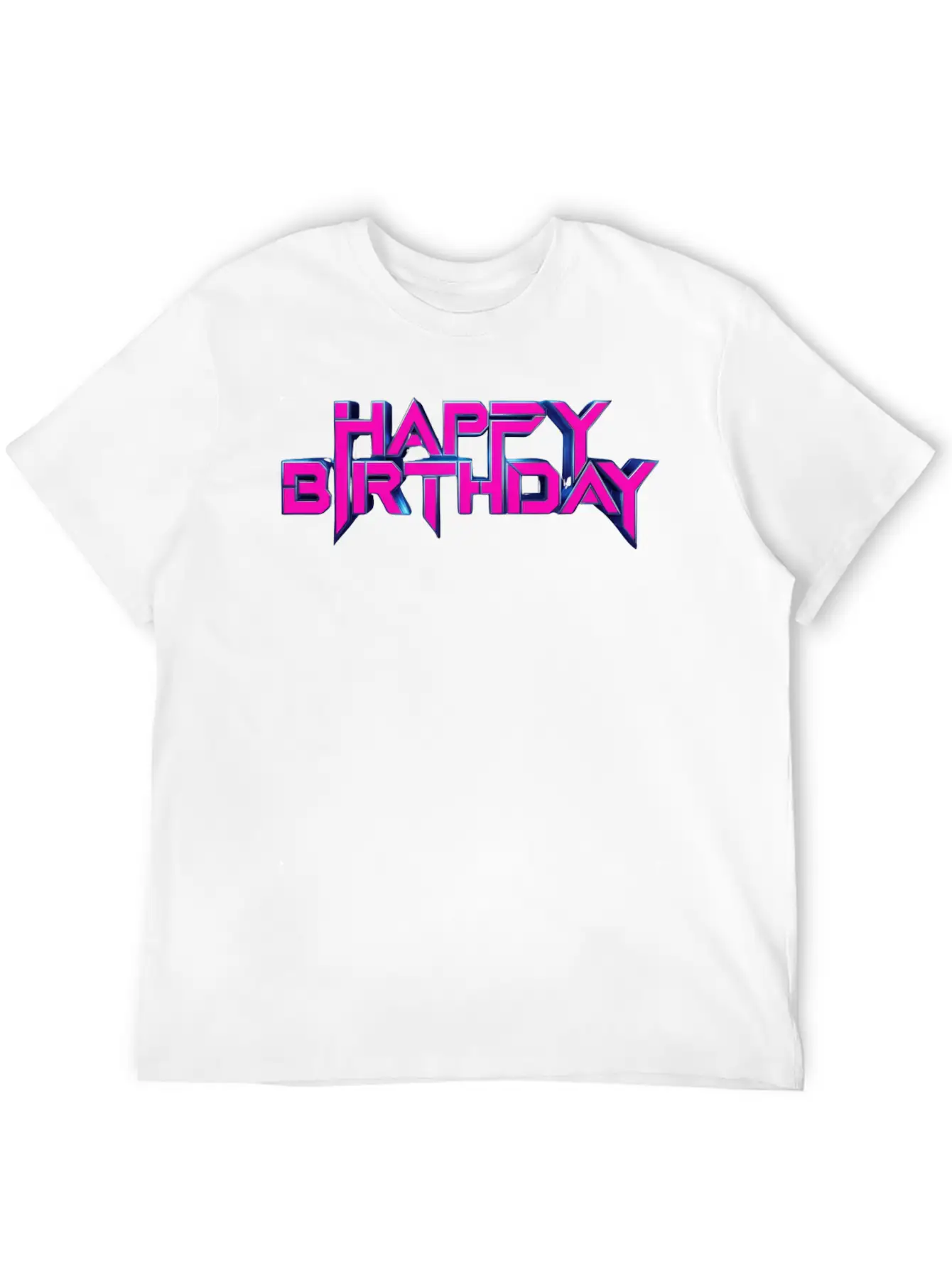 Happy Birthday Breathable Soft Cotton T-Shirt – Timeless Casual Look