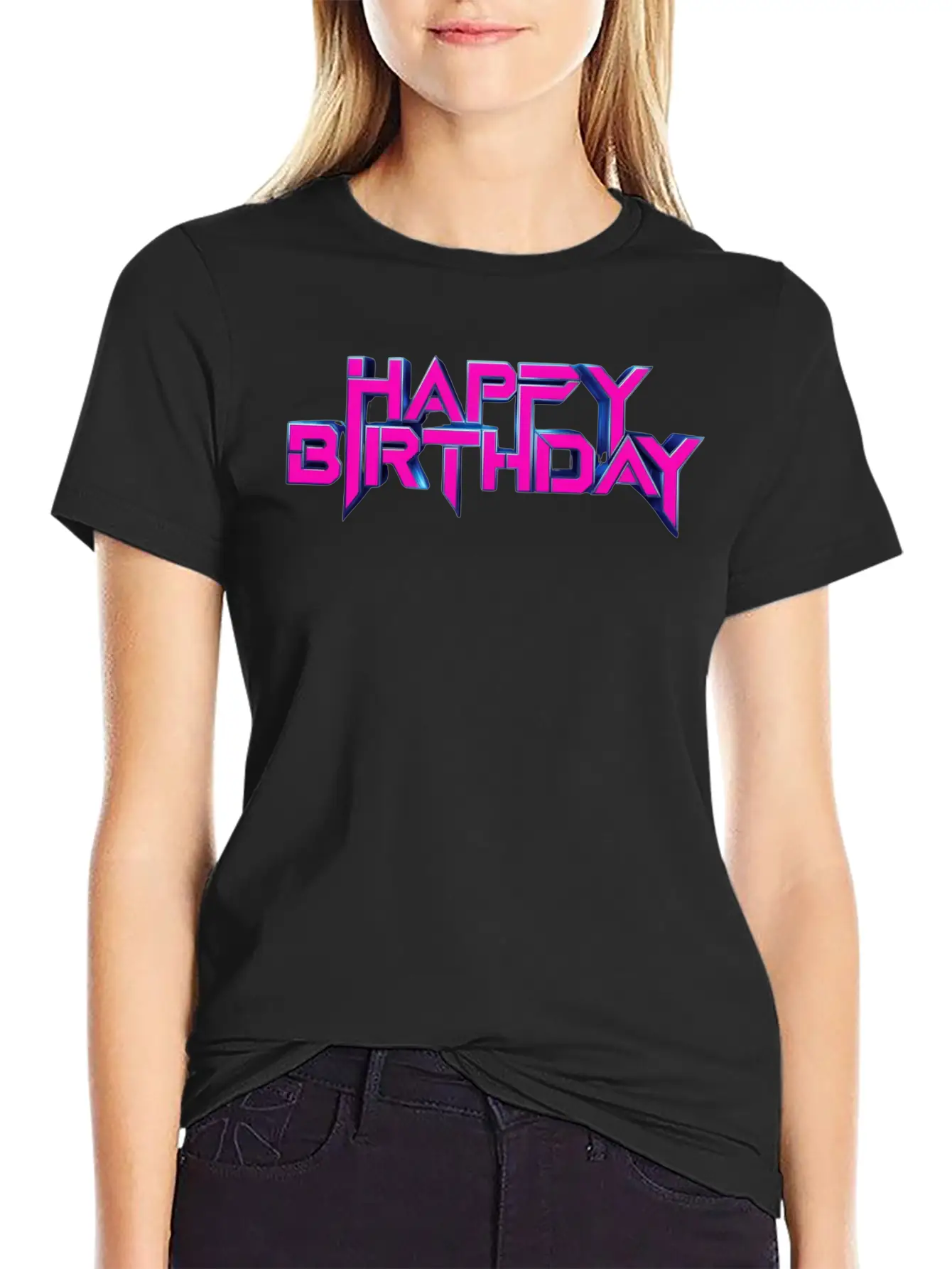 Happy Birthday Breathable Soft Cotton T-Shirt – Timeless Casual Look