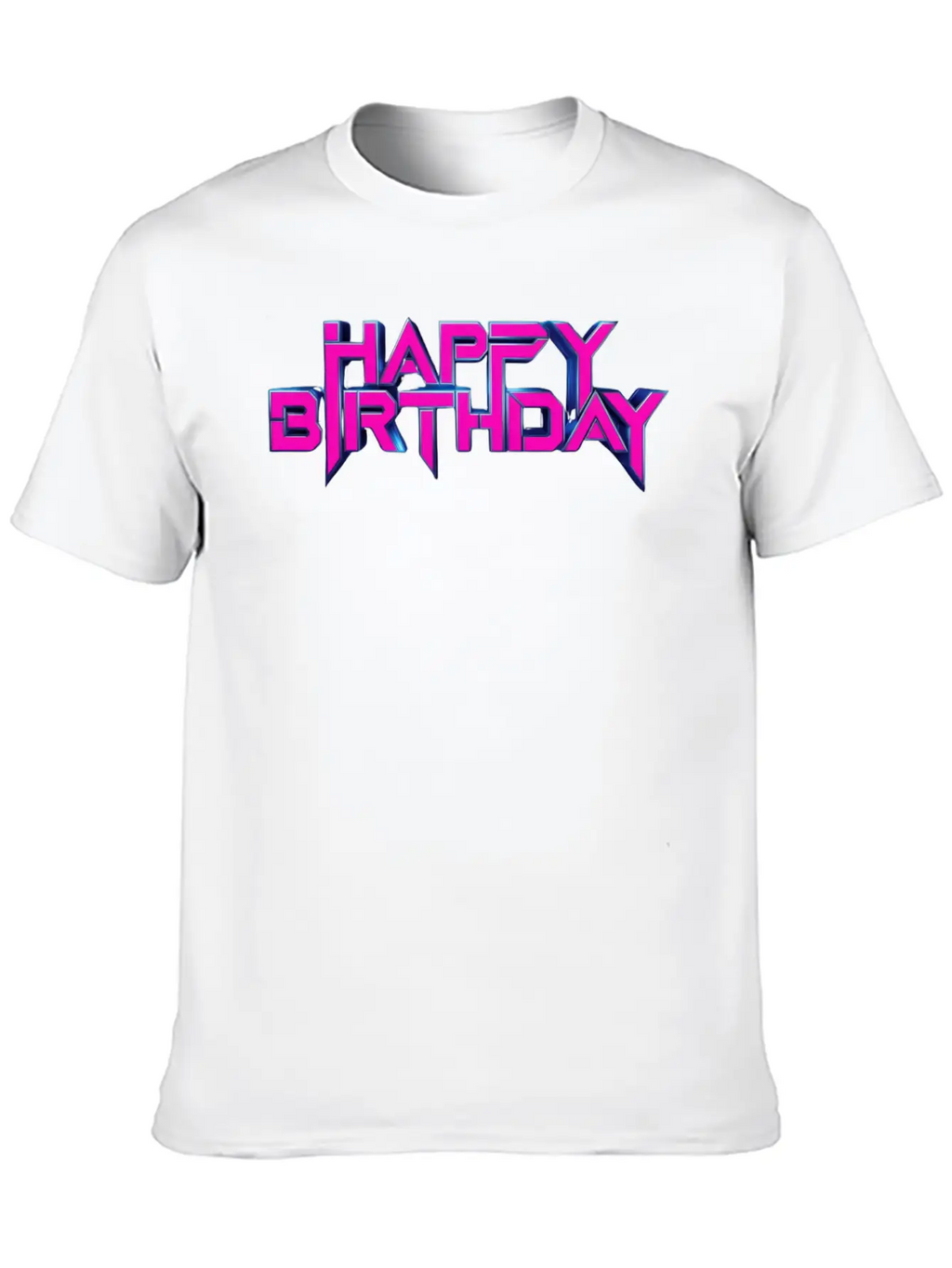 Happy Birthday Breathable Soft Cotton T-Shirt – Timeless Casual Look