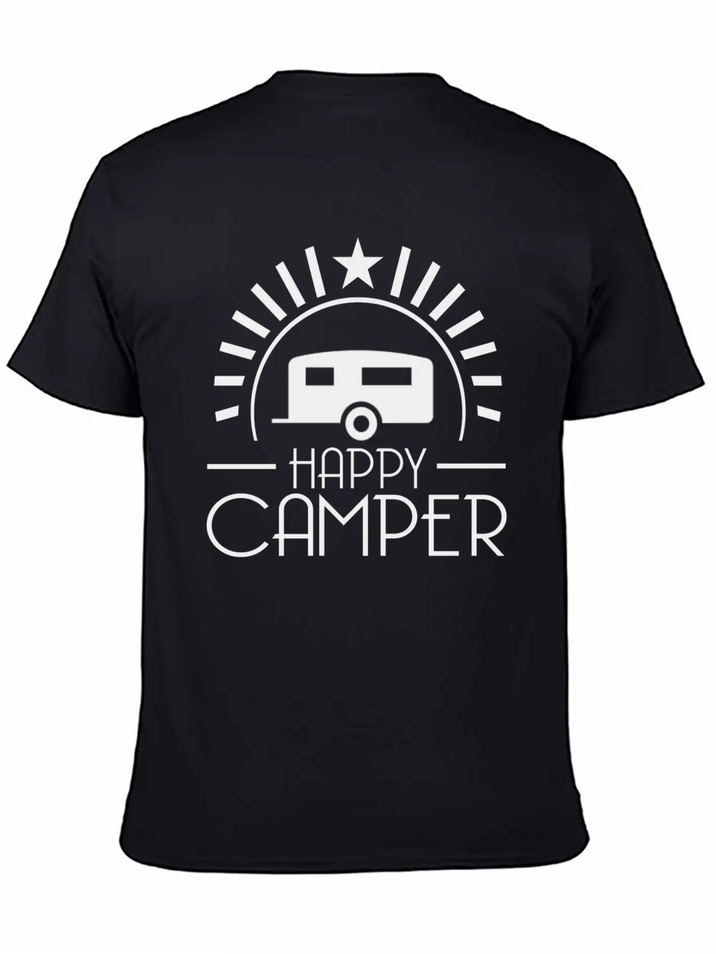 HAPPY CAMPER7.png Breathable Soft Cotton T-Shirt – Timeless Casual Look