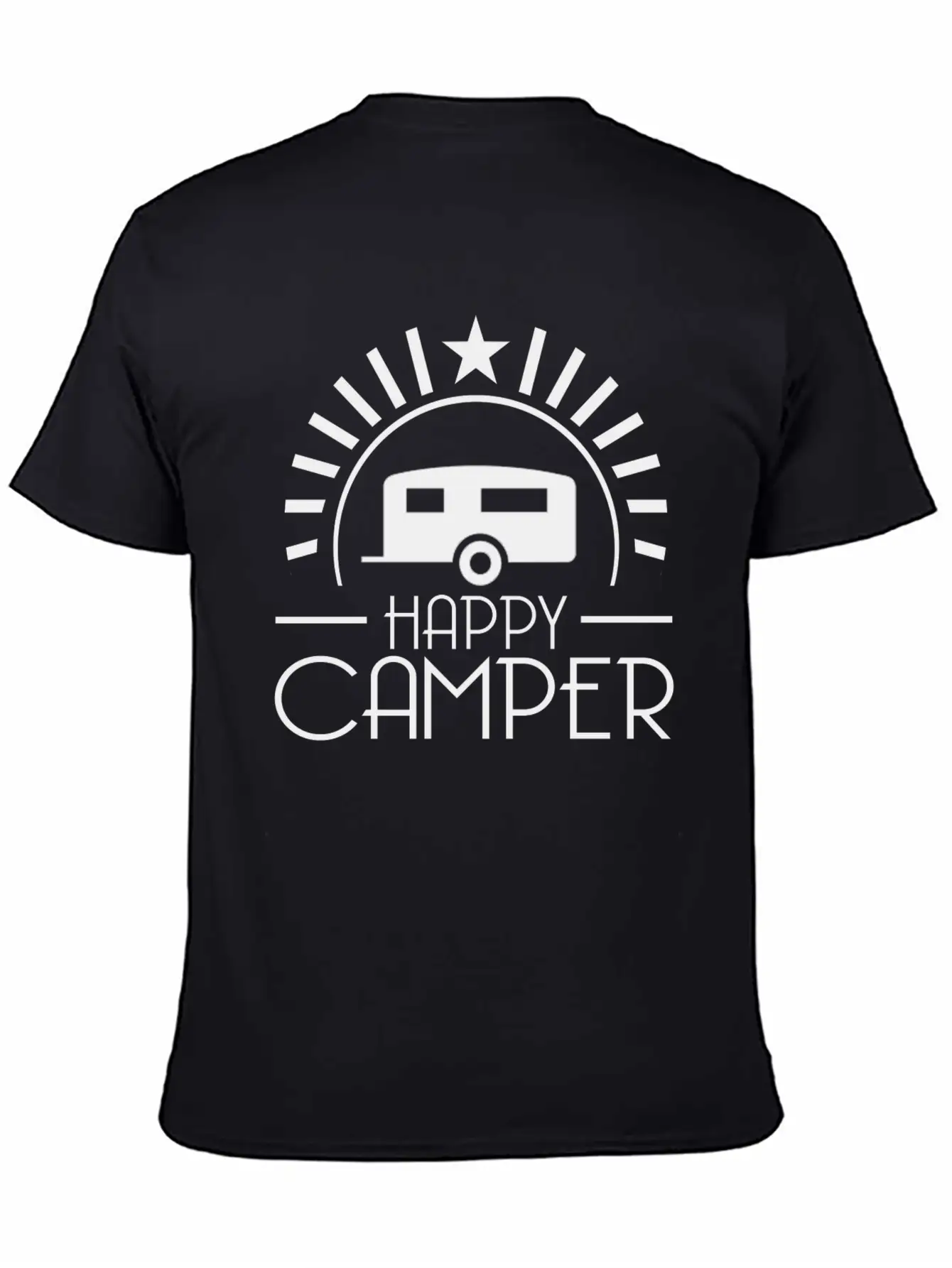HAPPY CAMPER7.png Breathable Soft Cotton T-Shirt – Timeless Casual Look