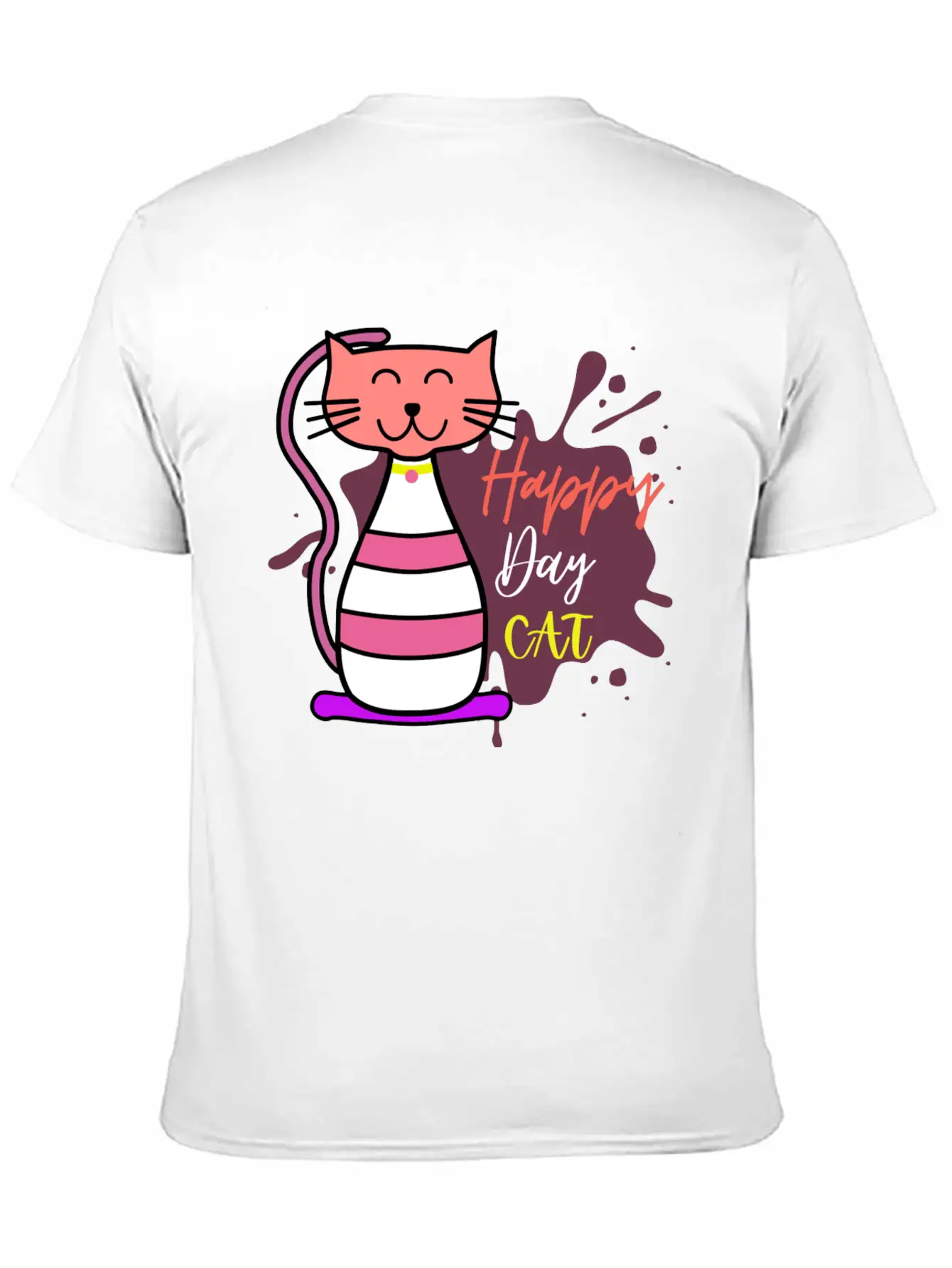 Happy Cat Day International Cat Day Relaxed Everyday Tee – Lightweight And Durable Cotton