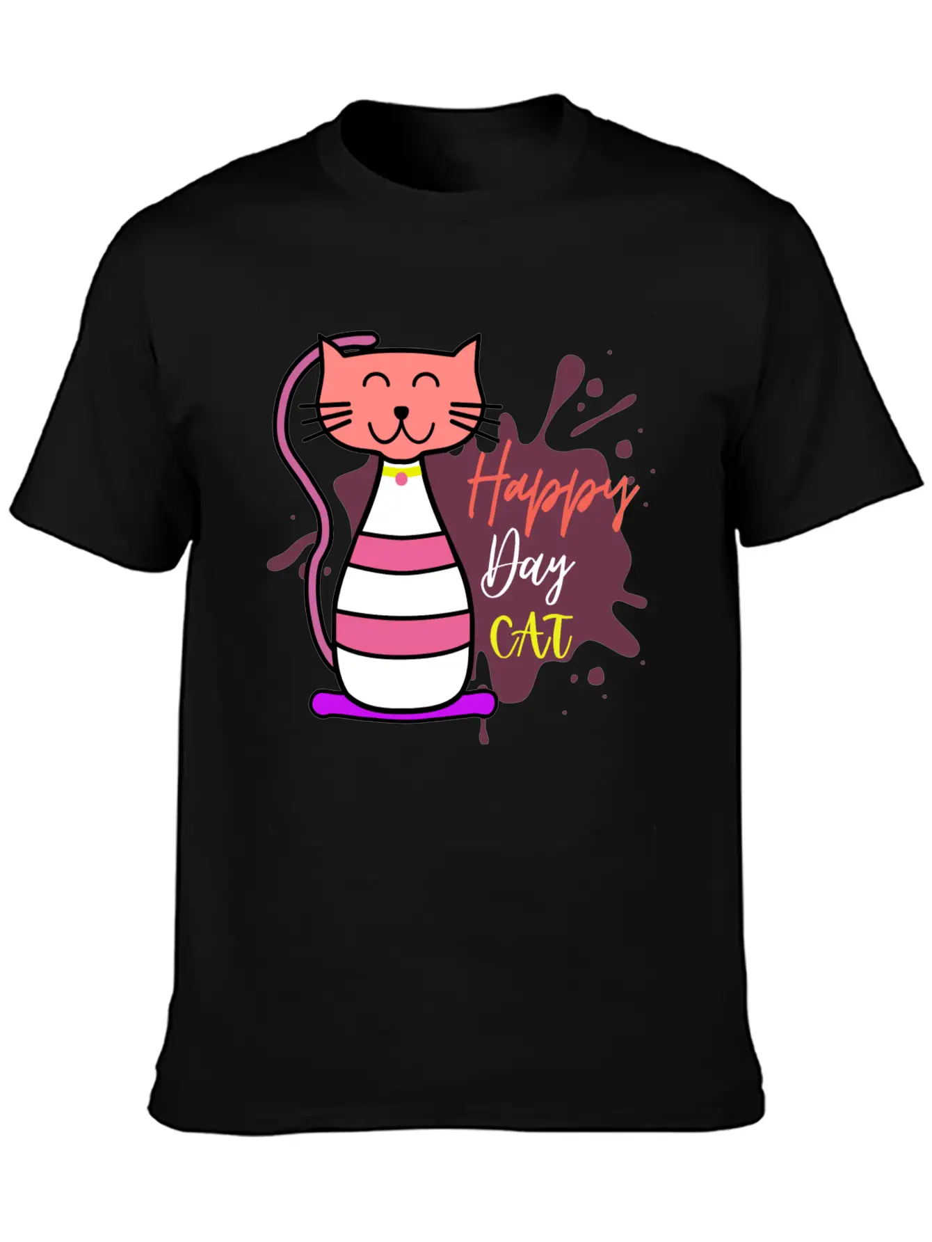 Happy Cat Day International Cat Day Relaxed Everyday Tee – Lightweight And Durable Cotton
