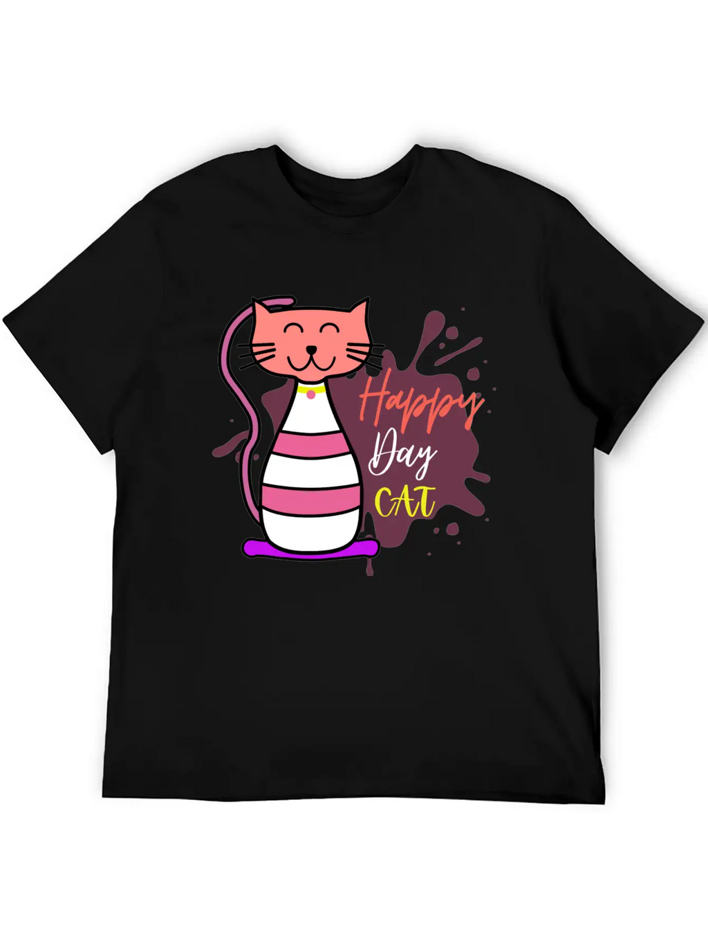 Happy Cat Day International Cat Day Relaxed Everyday Tee – Lightweight And Durable Cotton