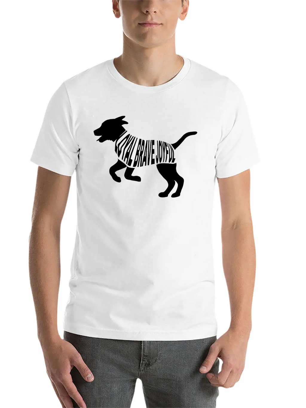 Happy Dog Classic Cotton Tee – Unisex Comfort For Any Season