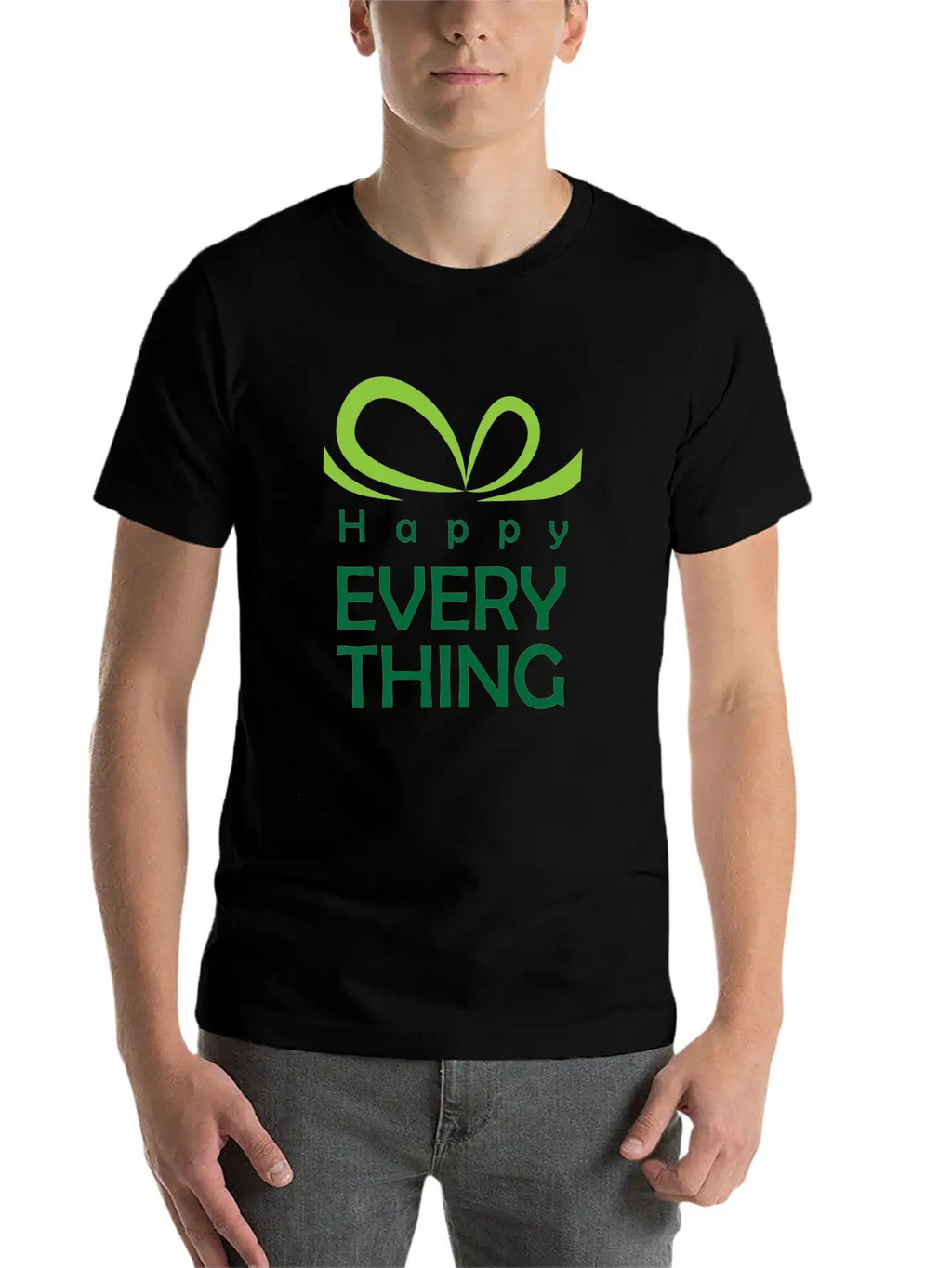 Happy Everything - Gift Of Festival Timeless Short Sleeve Tee – Comfy And Minimalist Design