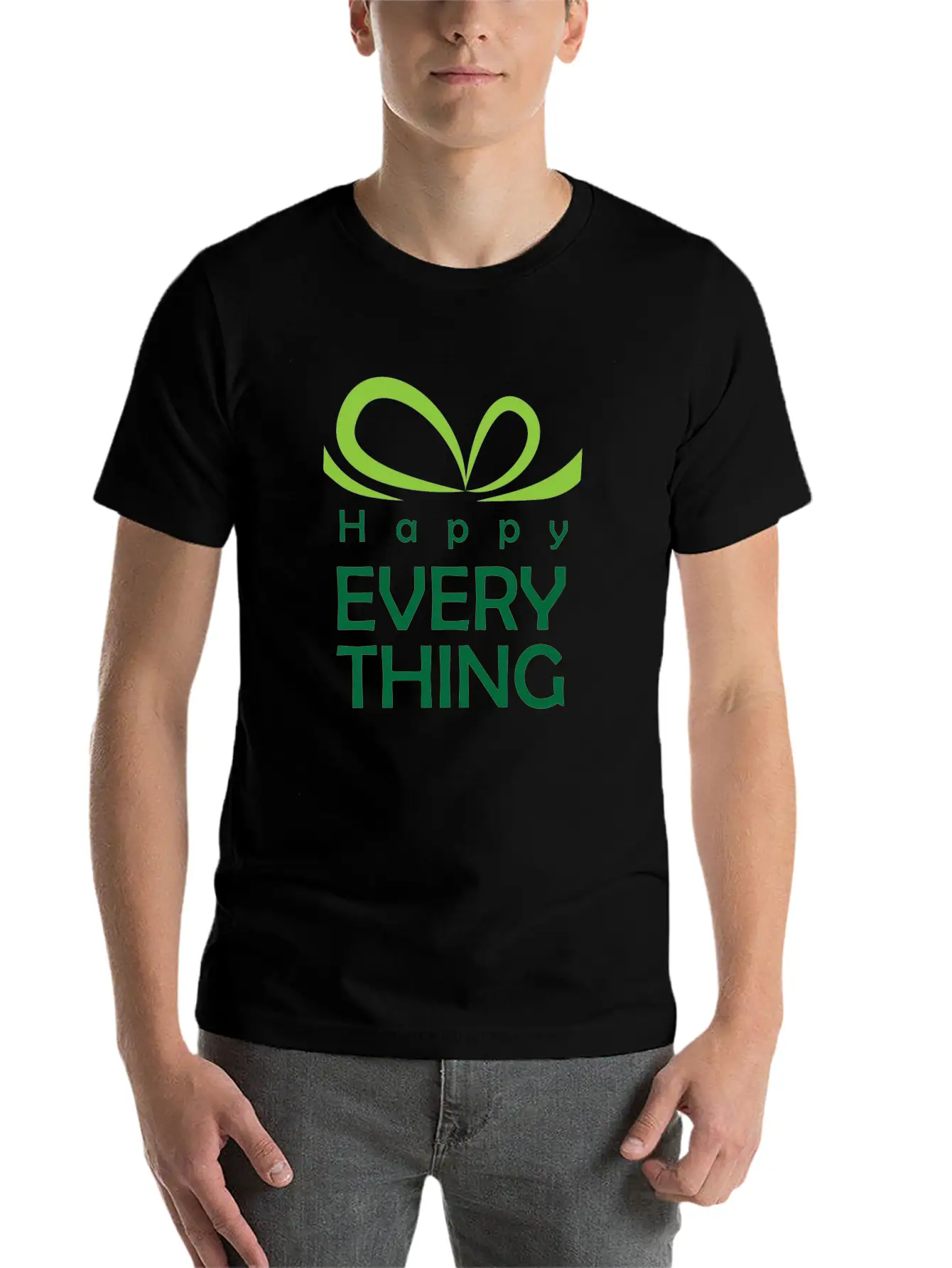 Happy Everything - Gift Of Festival Timeless Short Sleeve Tee – Comfy And Minimalist Design
