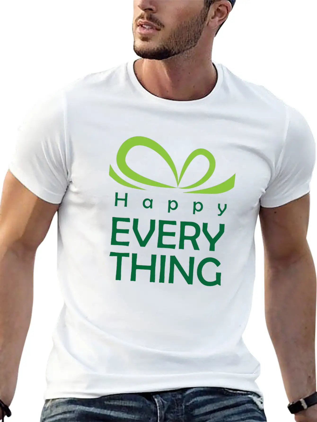 Happy Everything - Gift Of Festival Timeless Short Sleeve Tee – Comfy And Minimalist Design