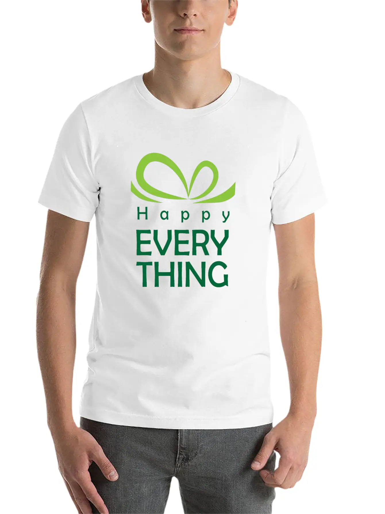 Happy Everything - Gift Of Festival Timeless Short Sleeve Tee – Comfy And Minimalist Design