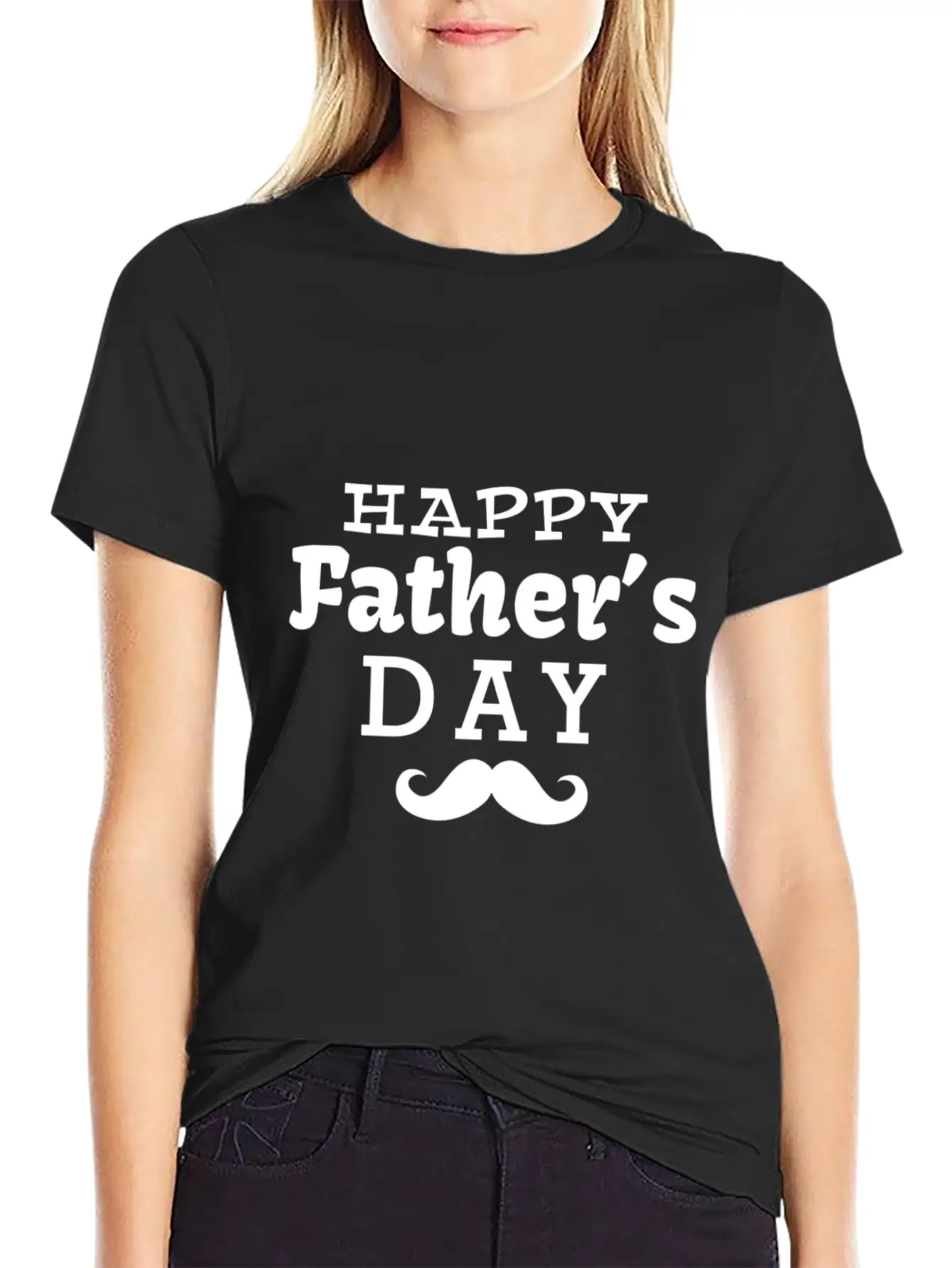 Happy Fathers Day Breathable Soft Cotton T-Shirt – Timeless Casual Look