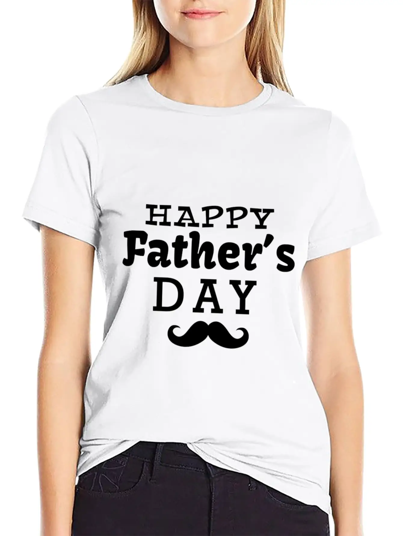 Happy Fathers Day Breathable Soft Cotton T-Shirt – Timeless Casual Look