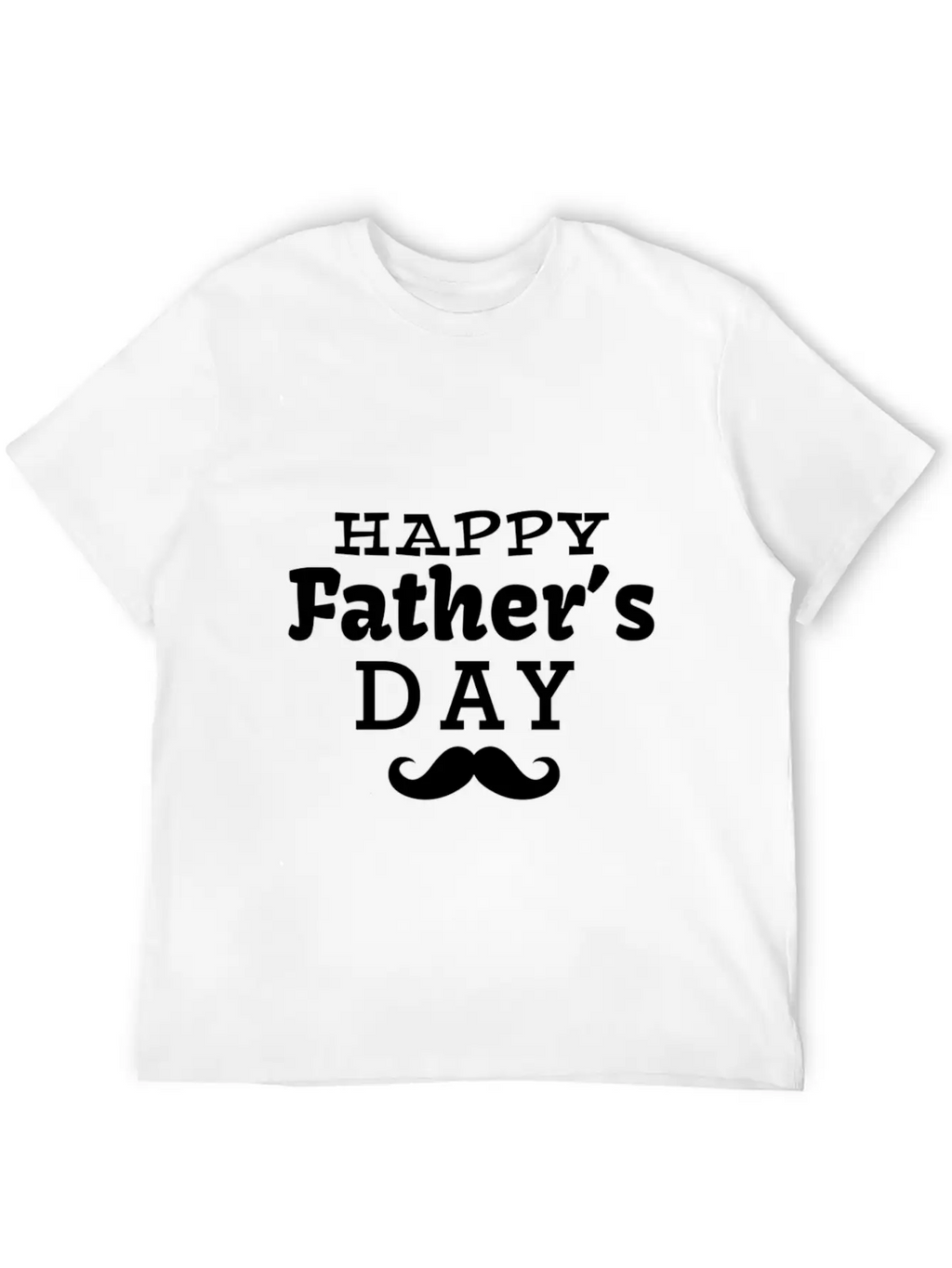 Happy Fathers Day Breathable Soft Cotton T-Shirt – Timeless Casual Look