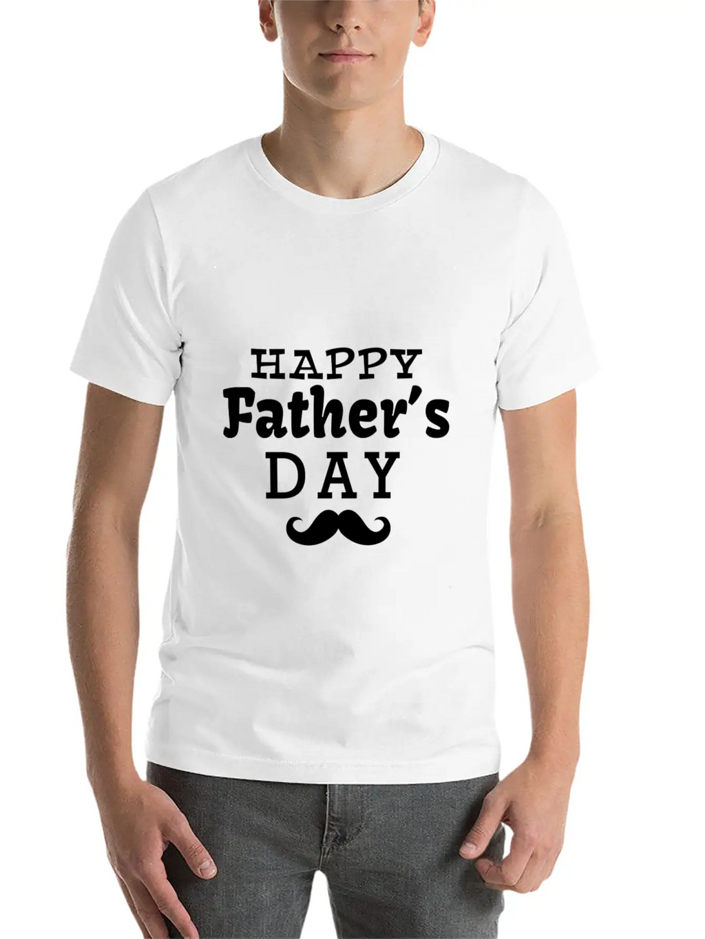 Happy Fathers Day Breathable Soft Cotton T-Shirt – Timeless Casual Look