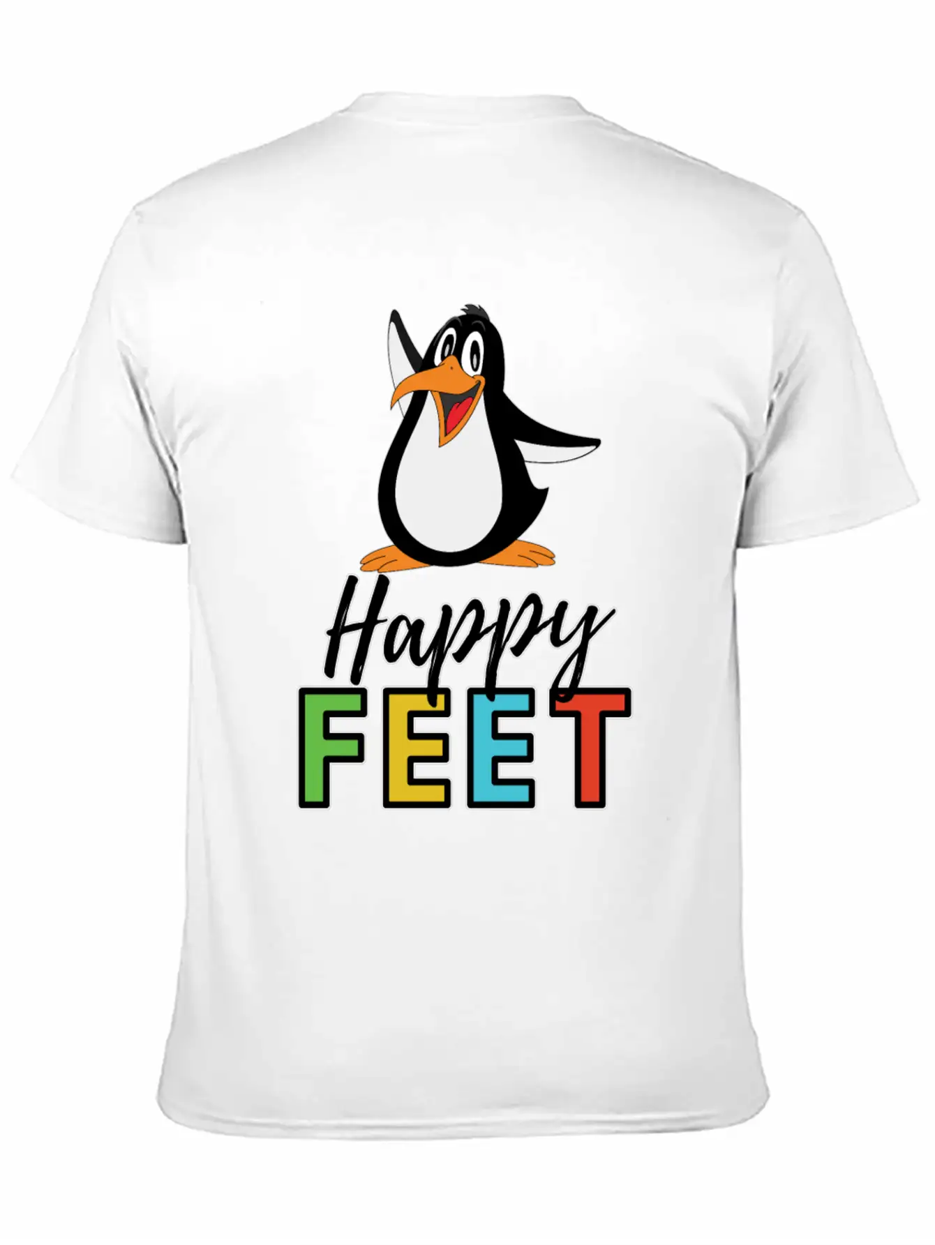 Happy FEET Timeless Short Sleeve Tee – Comfy And Minimalist Design
