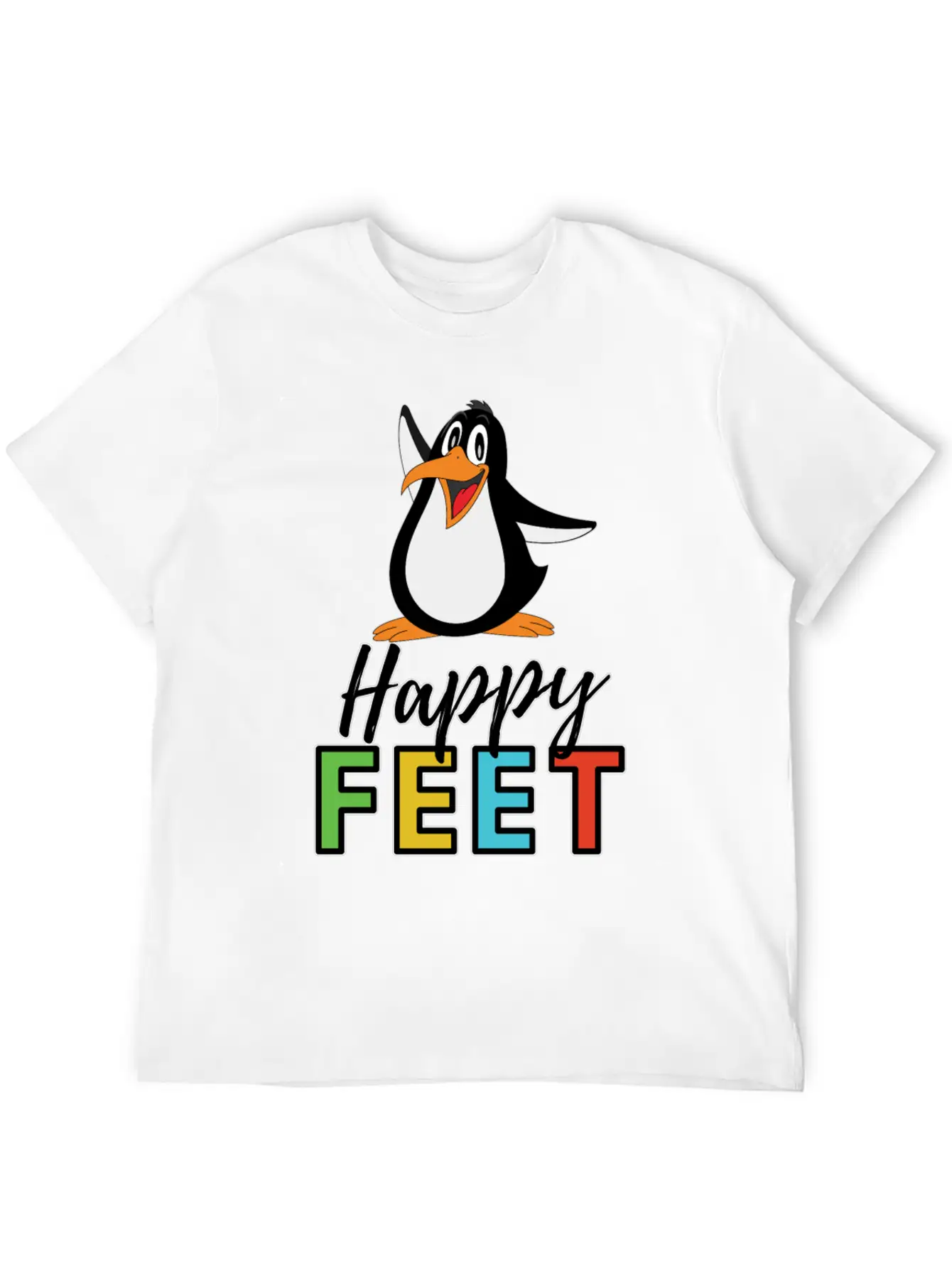 Happy FEET Timeless Short Sleeve Tee – Comfy And Minimalist Design
