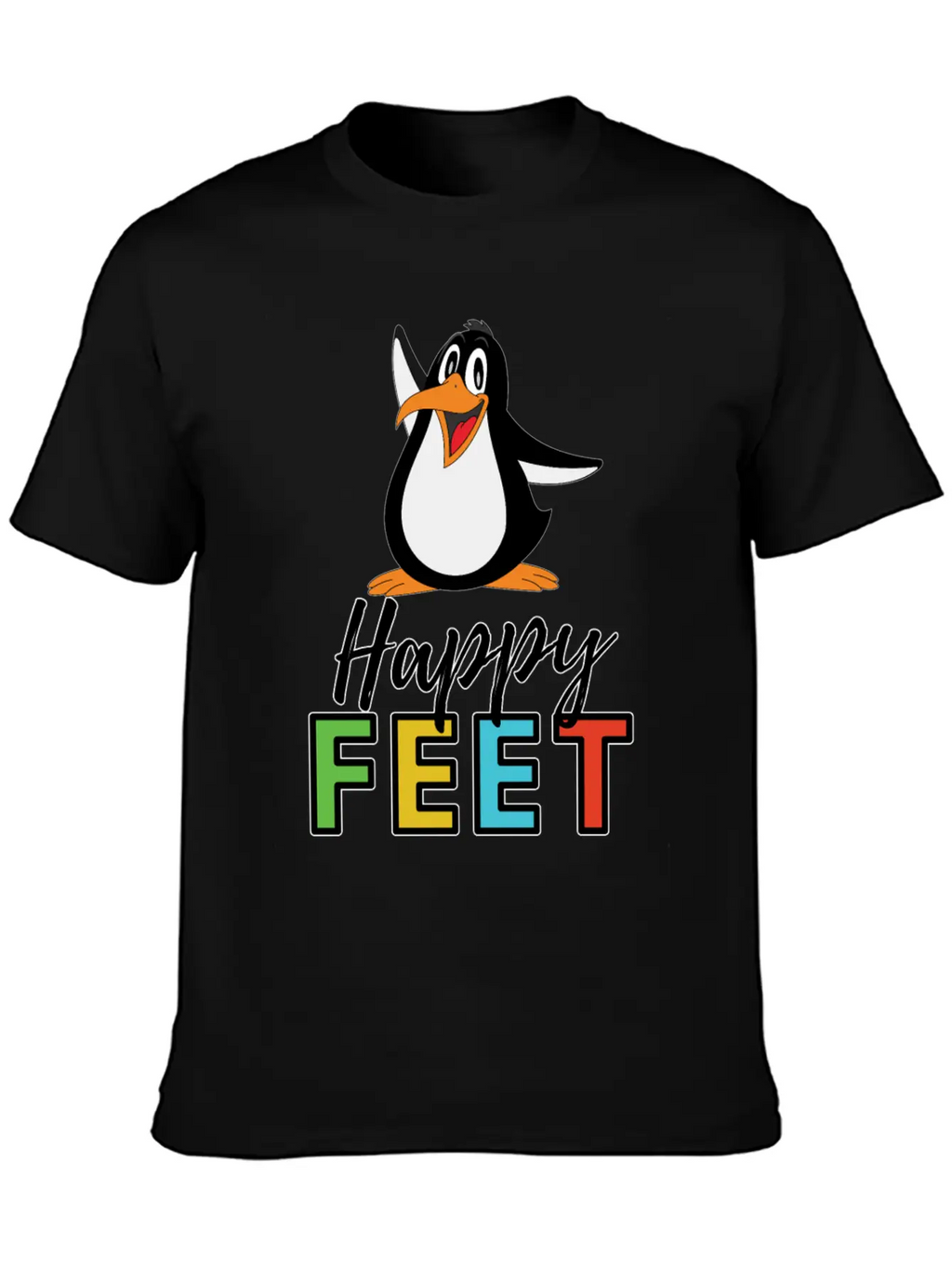 Happy FEET Timeless Short Sleeve Tee – Comfy And Minimalist Design