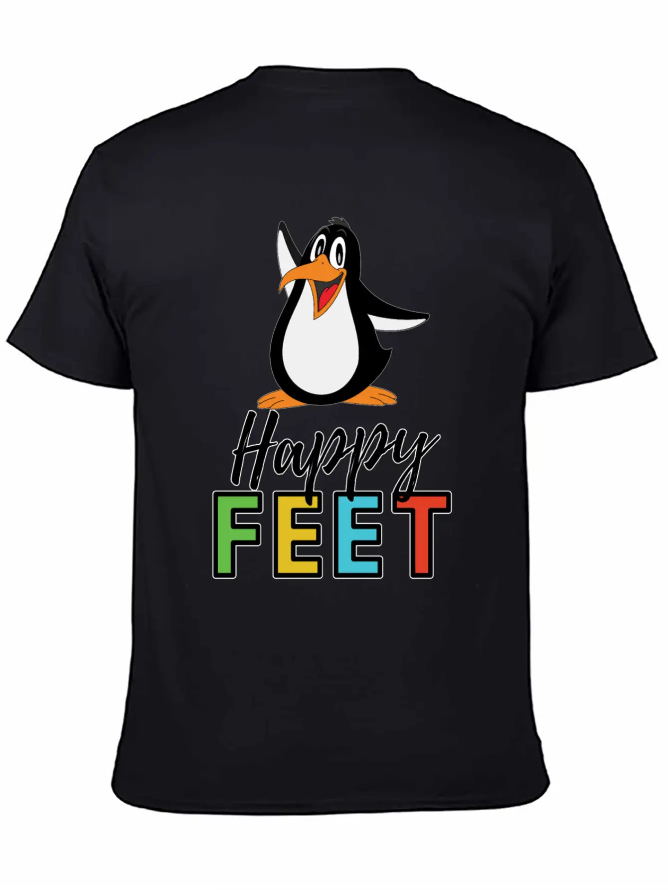Happy FEET Timeless Short Sleeve Tee – Comfy And Minimalist Design