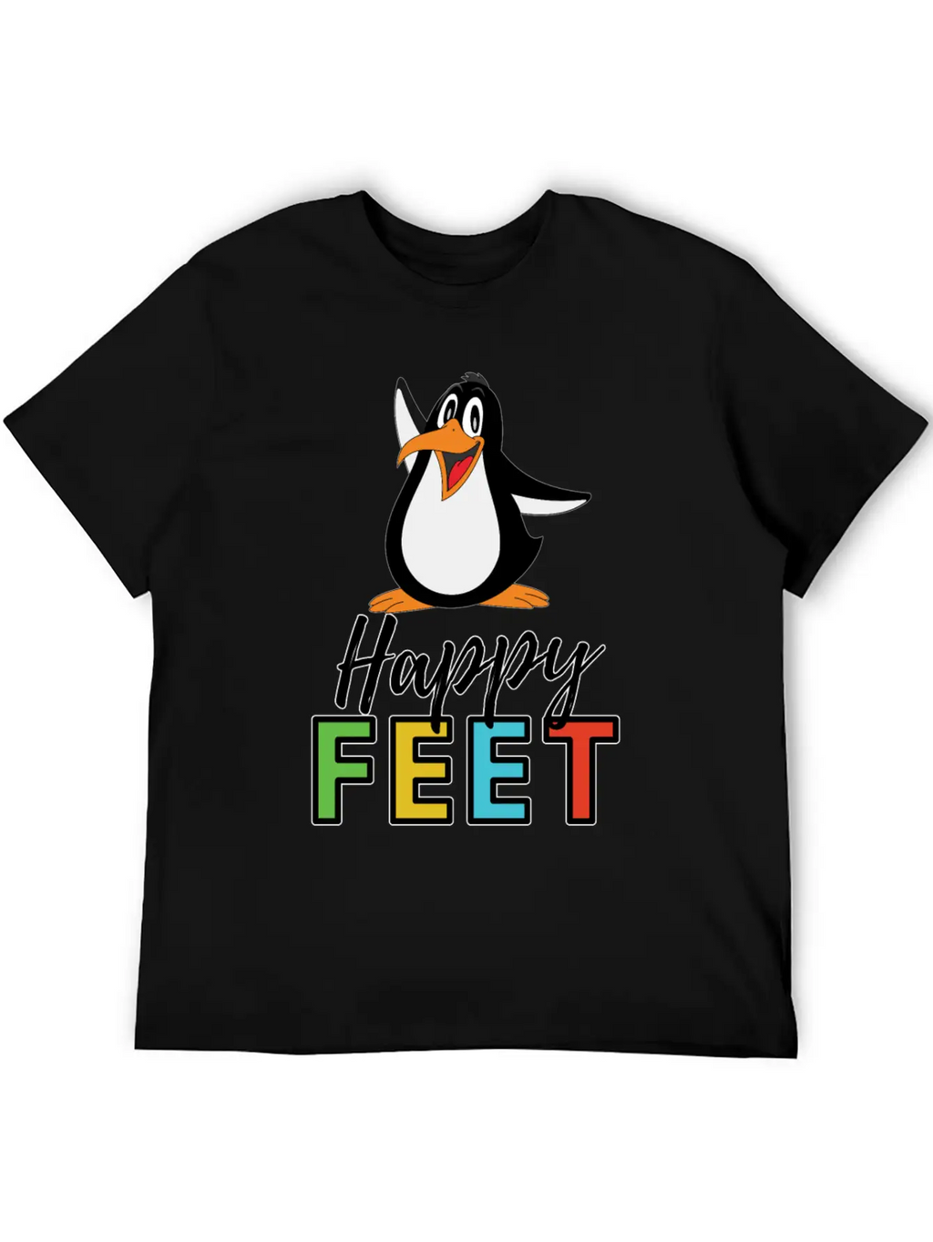 Happy FEET Timeless Short Sleeve Tee – Comfy And Minimalist Design