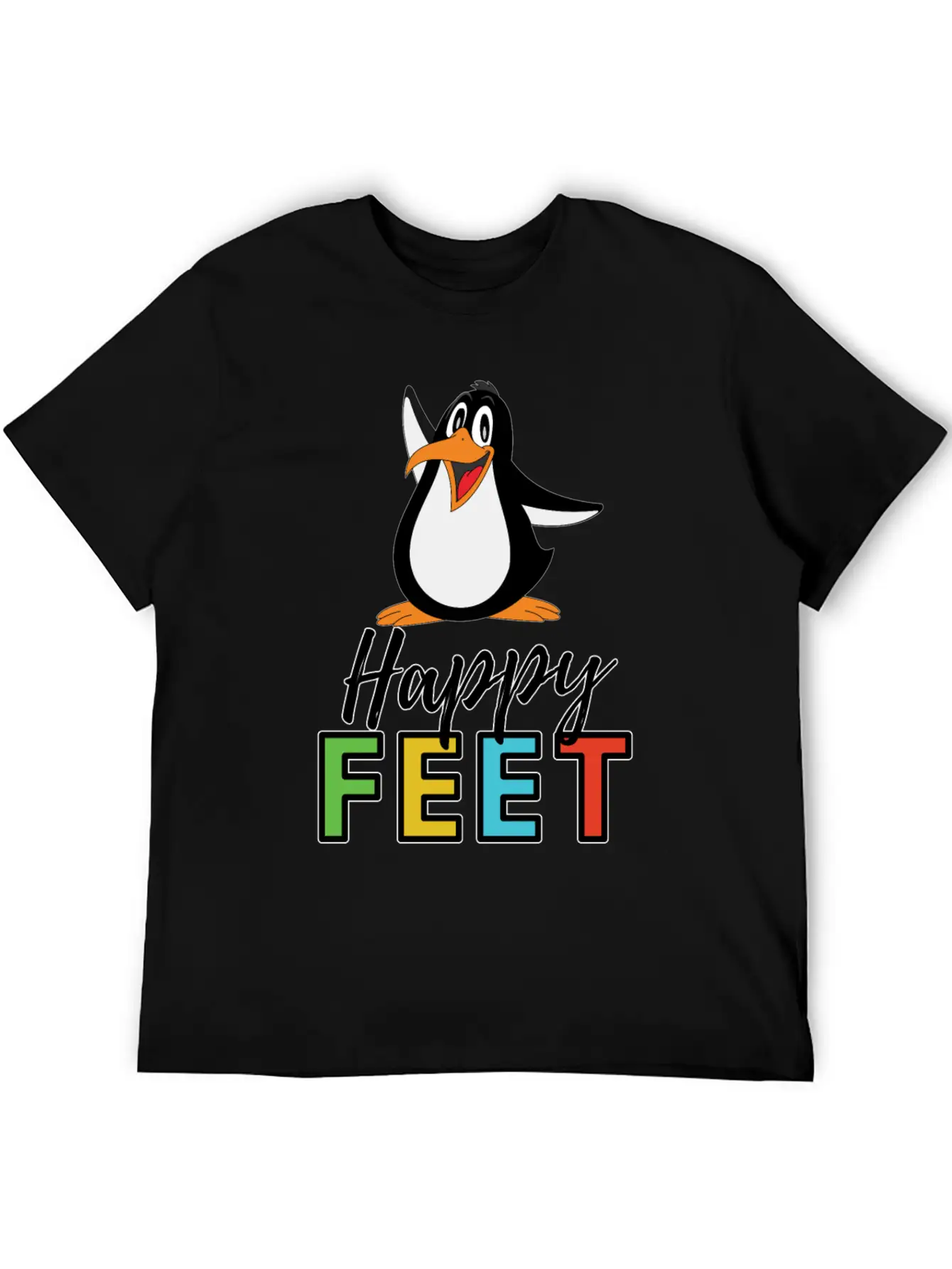 Happy FEET Timeless Short Sleeve Tee – Comfy And Minimalist Design