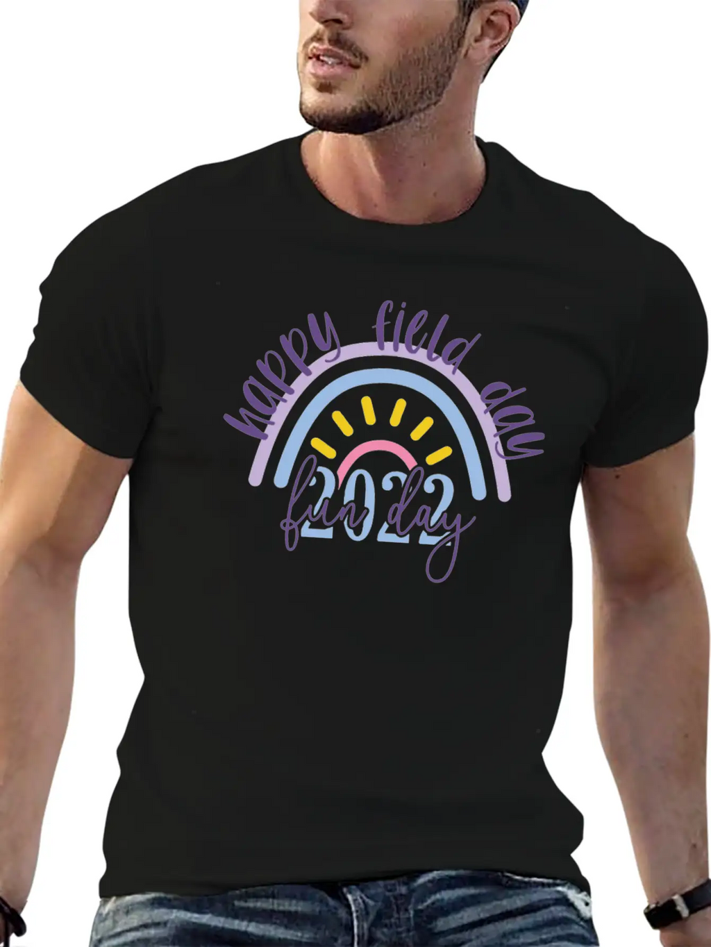 Happy Field Day Fun Day Relaxed Everyday Tee – Lightweight And Durable Cotton