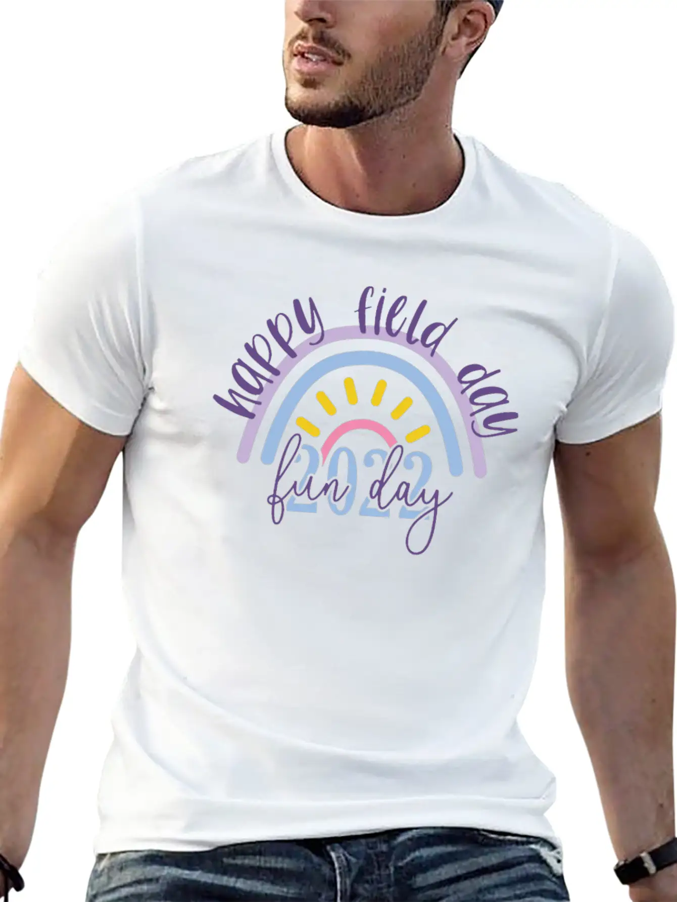 Happy Field Day Fun Day Relaxed Everyday Tee – Lightweight And Durable Cotton