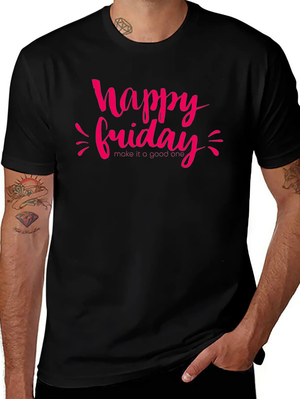 Happy Friday Happy Happy Friday Essential Cotton Tee For Daily Outfits – Unisex Style