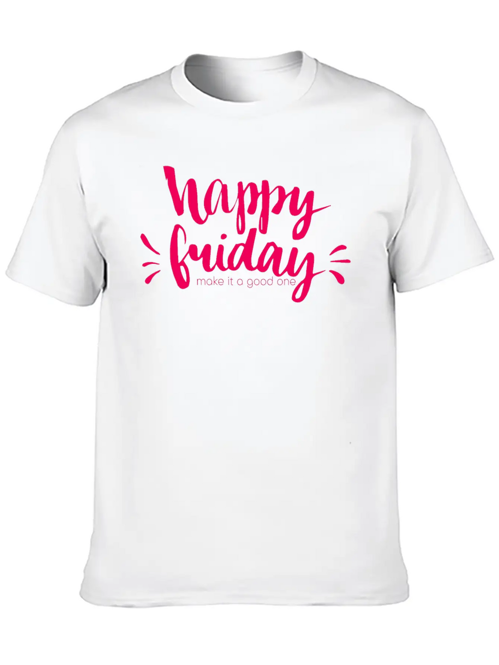 Happy Friday Happy Happy Friday Essential Cotton Tee For Daily Outfits – Unisex Style