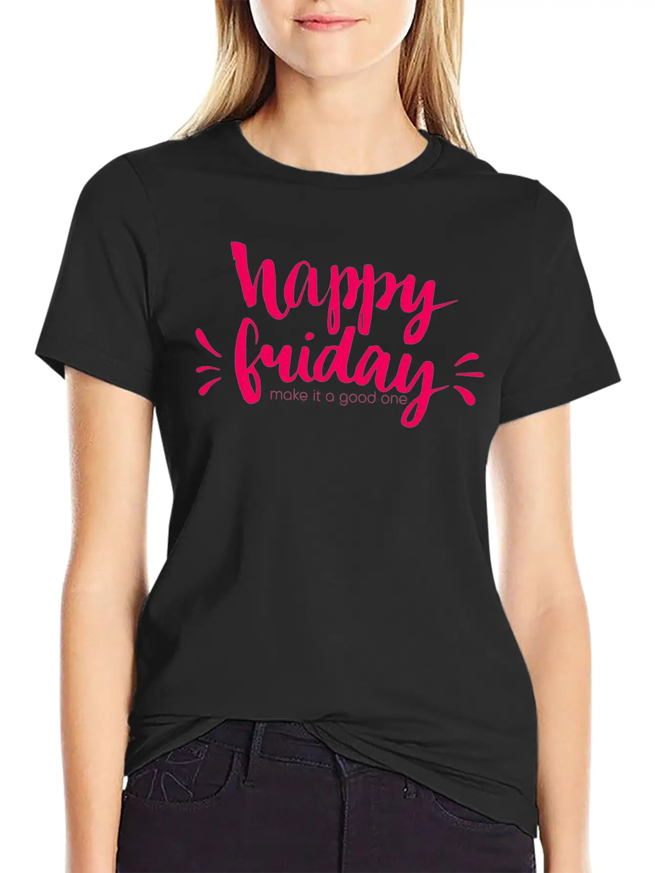 Happy Friday Happy Happy Friday Essential Cotton Tee For Daily Outfits – Unisex Style