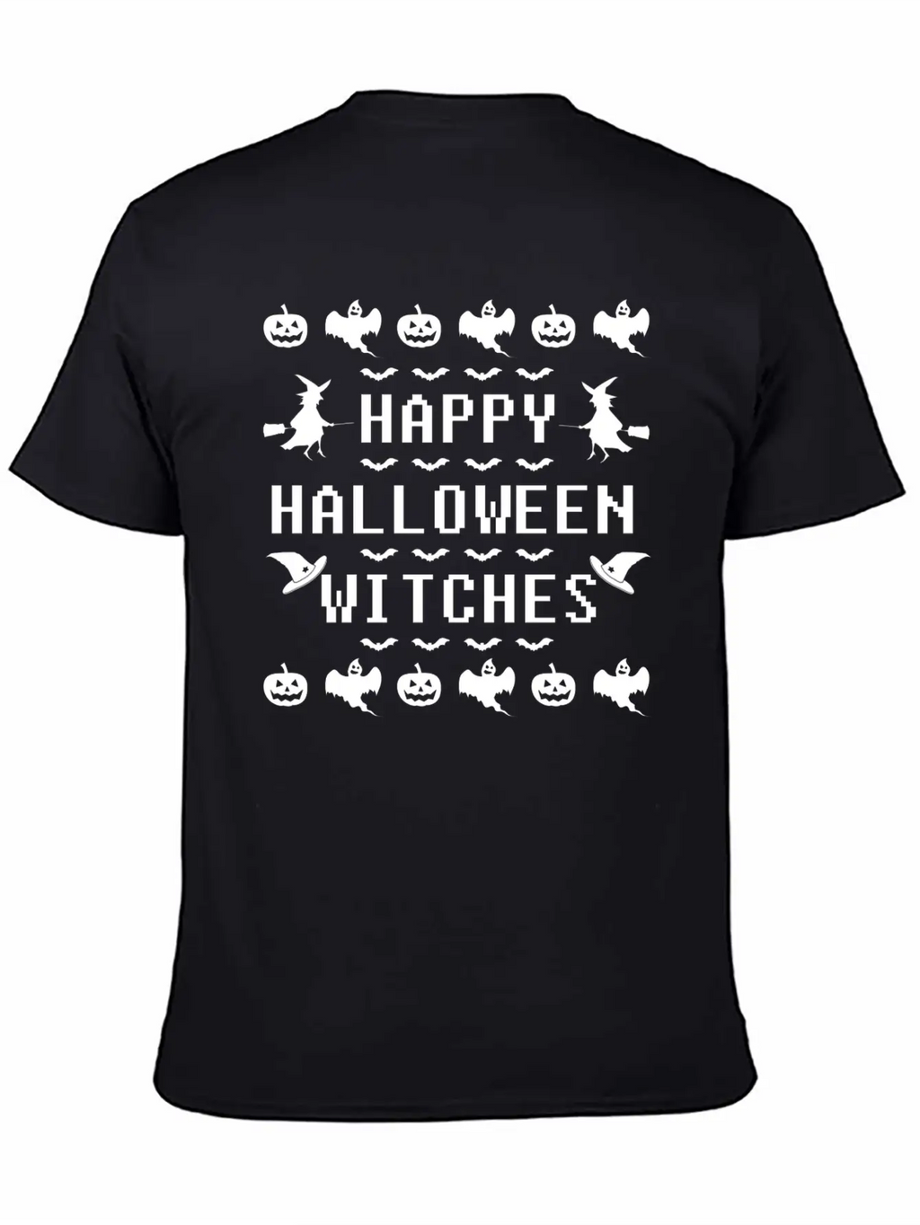 HAPPY HALLOWEEN 1C.png Unisex Casual T-Shirt – Clean Design For Daily Comfort