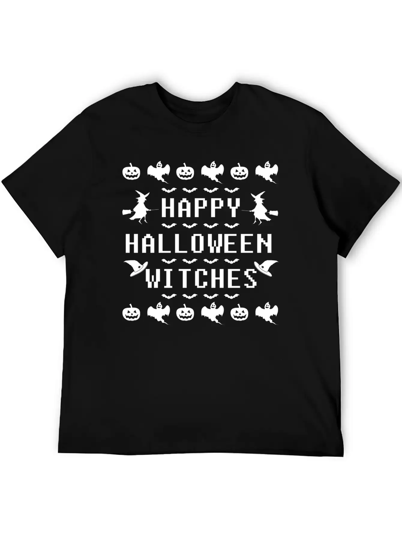 HAPPY HALLOWEEN 1C.png Unisex Casual T-Shirt – Clean Design For Daily Comfort
