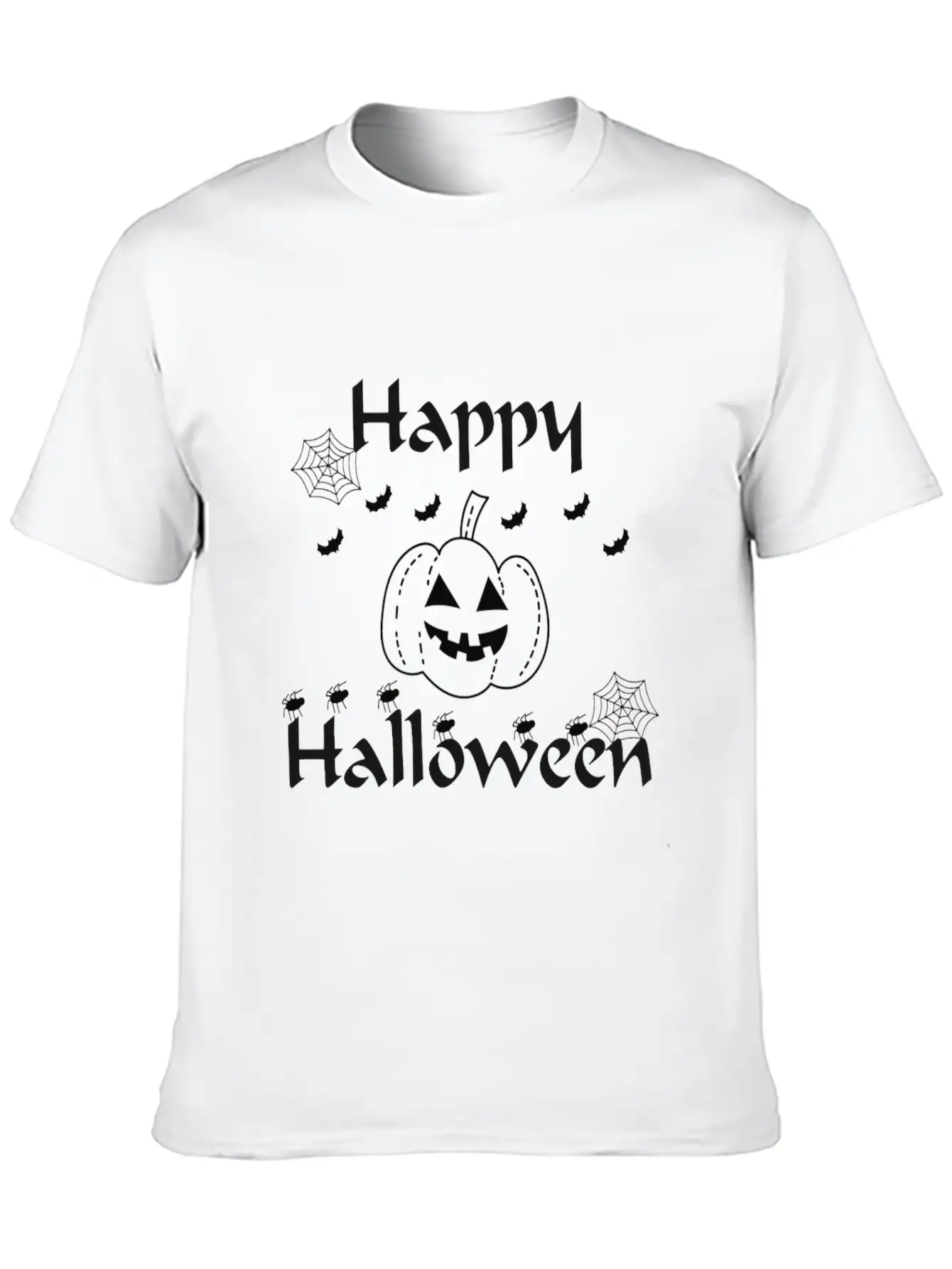 Happy Halloween Classic Cotton Tee – Unisex Comfort For Any Season