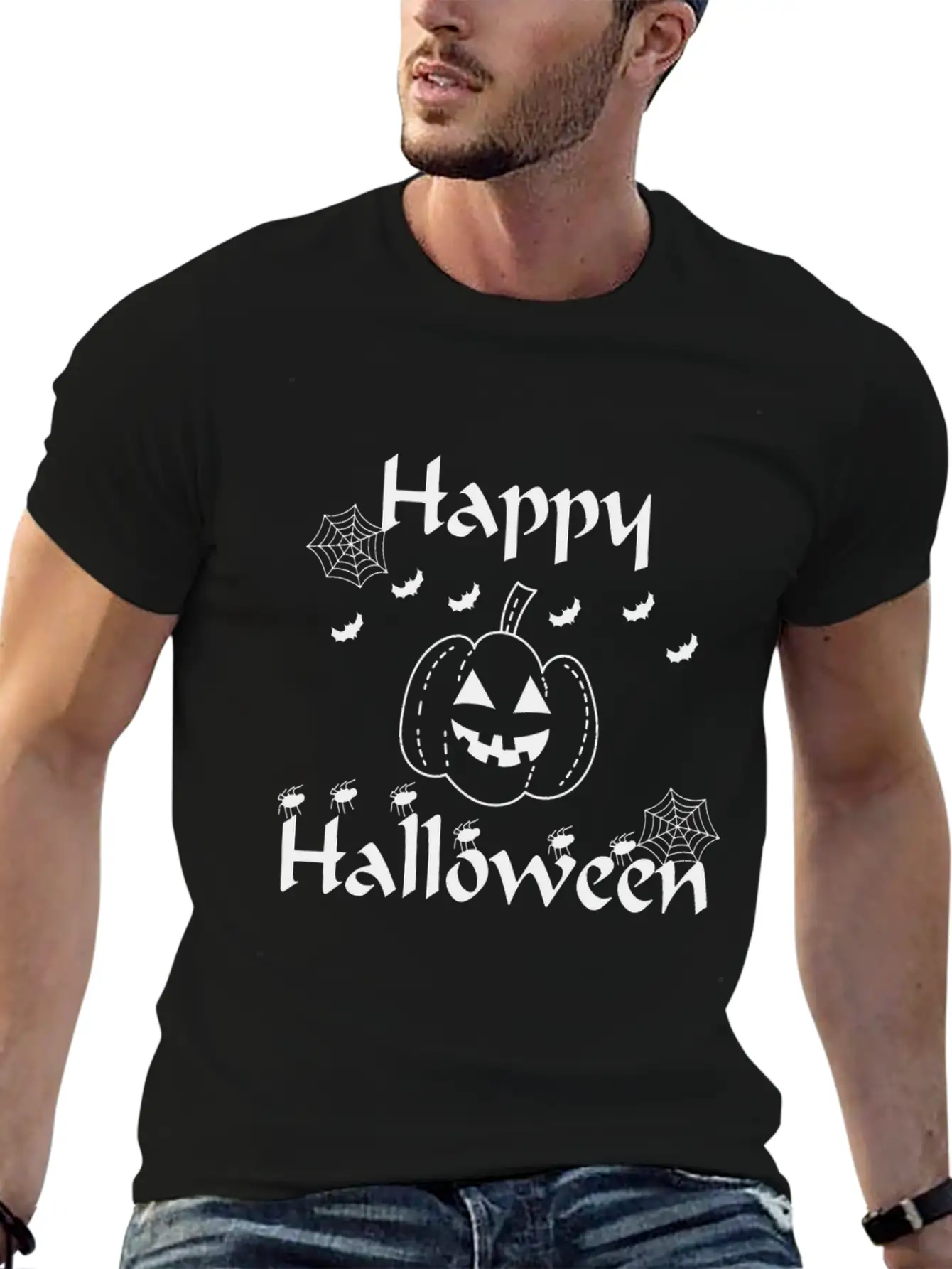 Happy Halloween Classic Cotton Tee – Unisex Comfort For Any Season