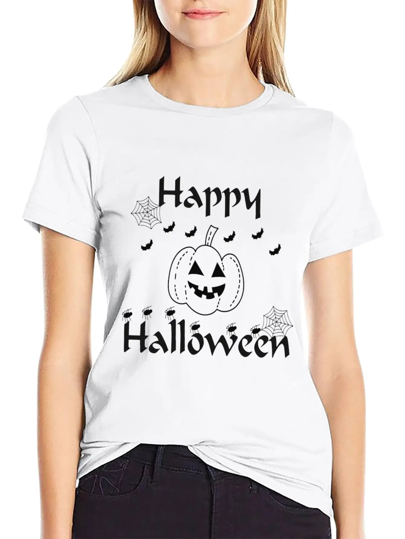 Happy Halloween Classic Cotton Tee – Unisex Comfort For Any Season