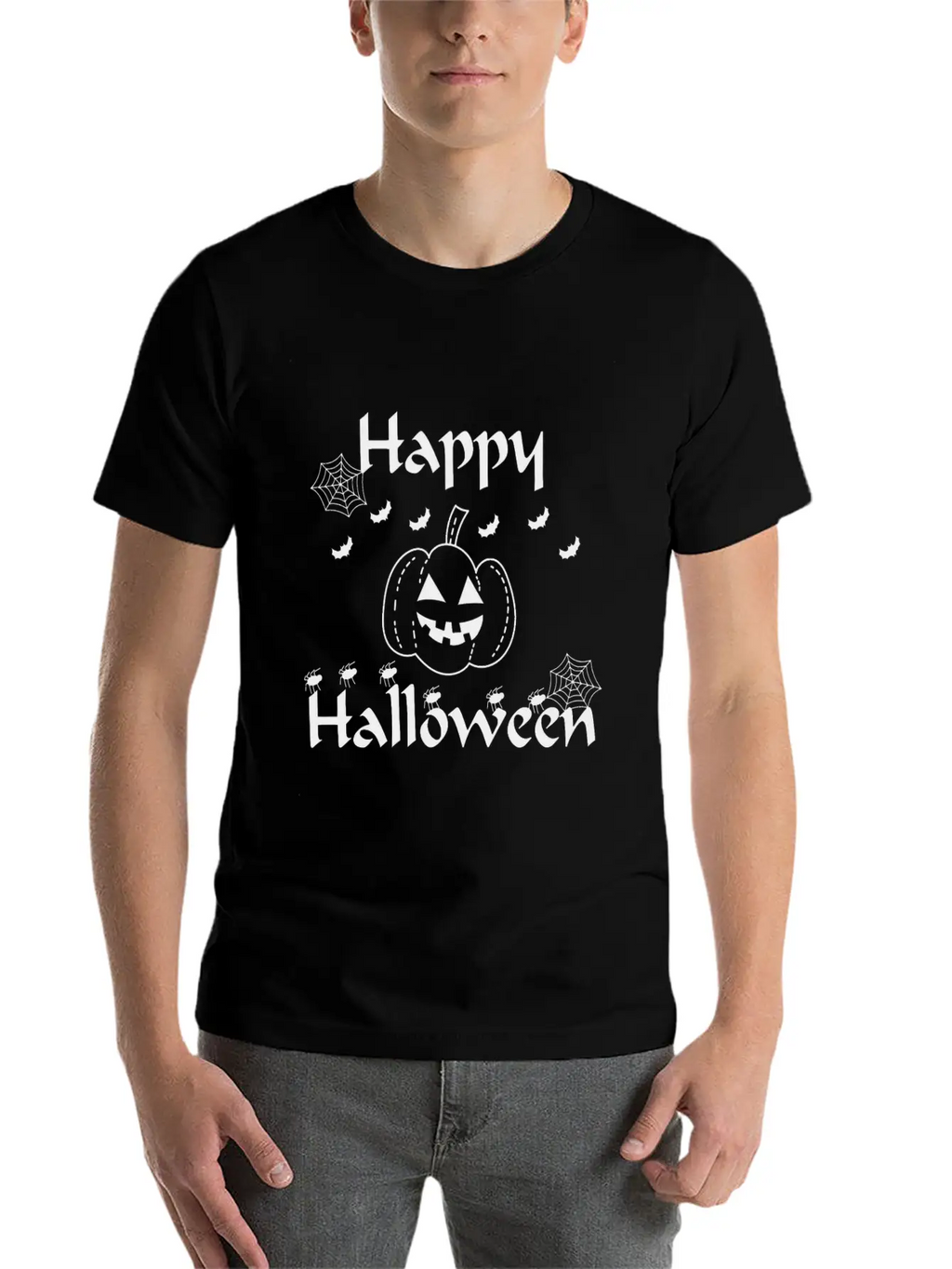 Happy Halloween Classic Cotton Tee – Unisex Comfort For Any Season